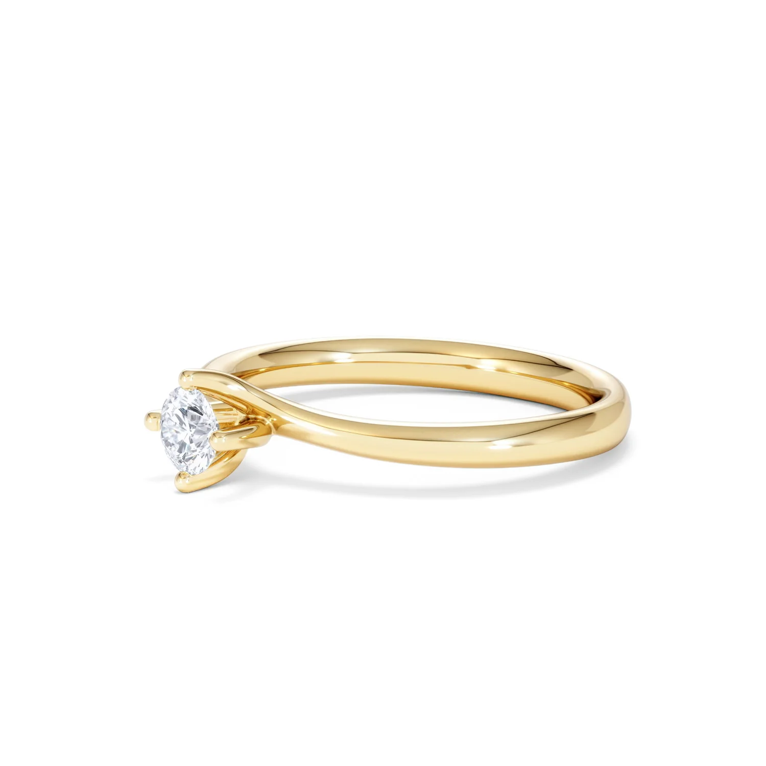Lily Certified Lab Diamond Engagement Ring 0.25CT F/VS1 18K Gold - Image 77