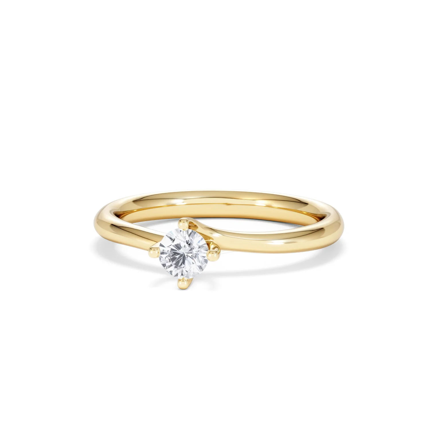 Lily Certified Lab Diamond Engagement Ring 0.25CT F/VS1 18K Gold - Image 85