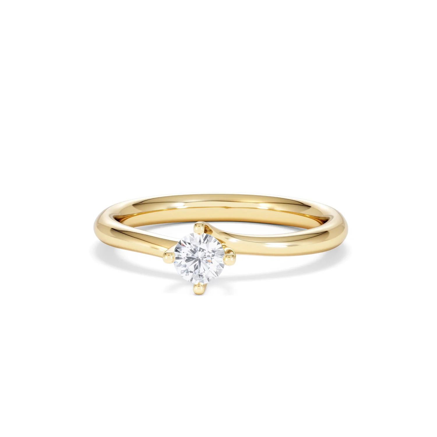 Lily Certified Lab Diamond Engagement Ring 0.25CT F/VS1 18K Gold - Image 86
