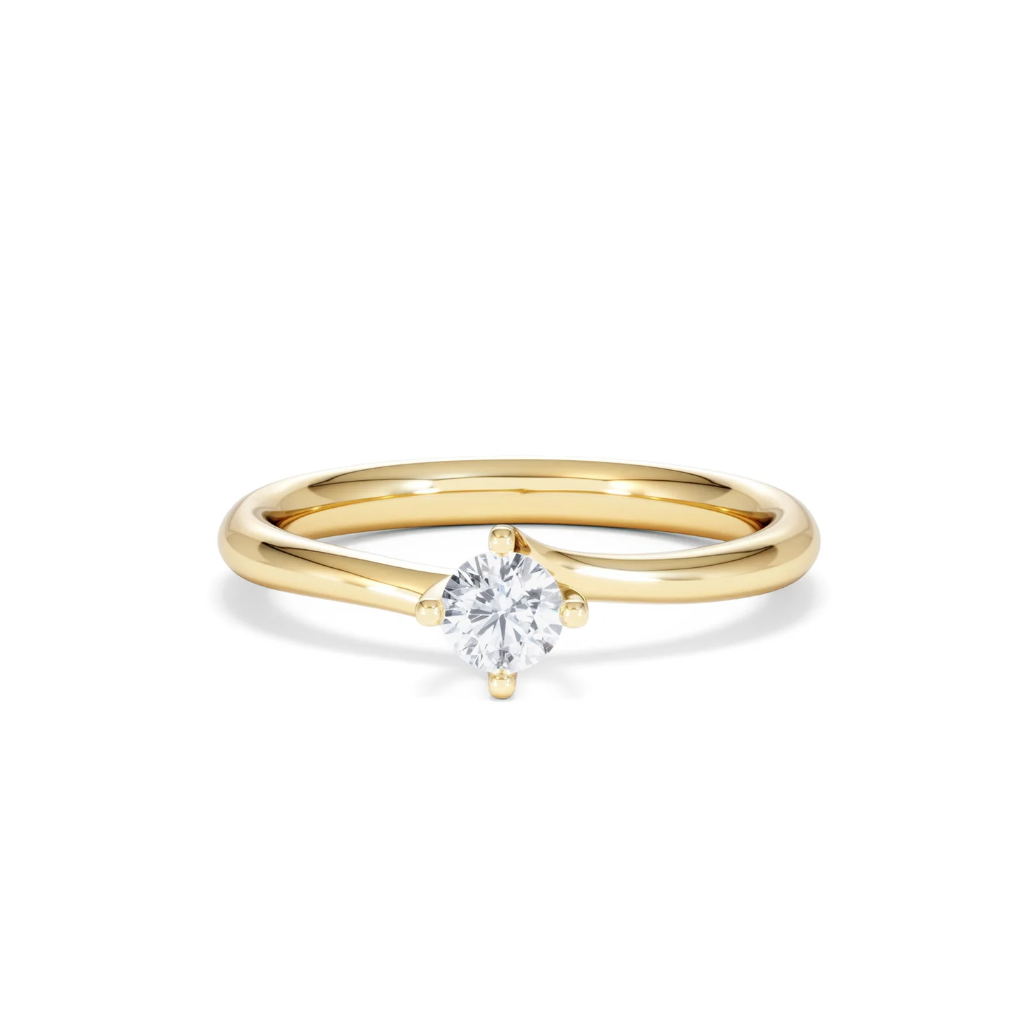 Lily Certified Lab Diamond Engagement Ring 0.25CT F/VS1 18K Gold - Image 87