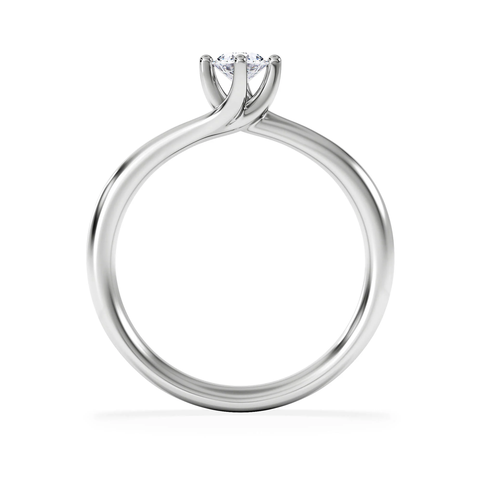 Lily Certified Lab Diamond Engagement Ring 0.25CT G/VS1 Platinum - Image 3