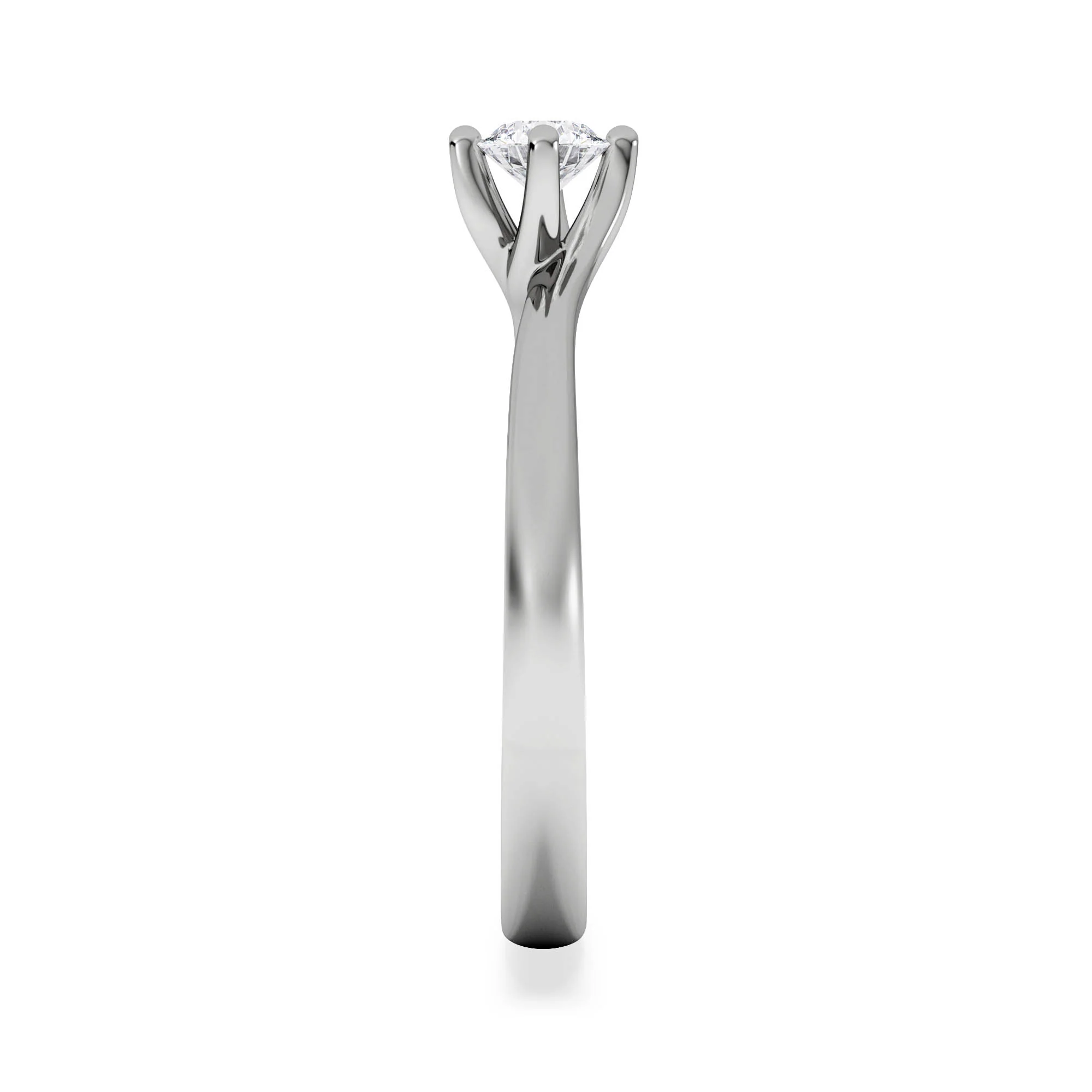 Lily Certified Lab Diamond Engagement Ring 0.25CT G/VS1 Platinum - Image 5
