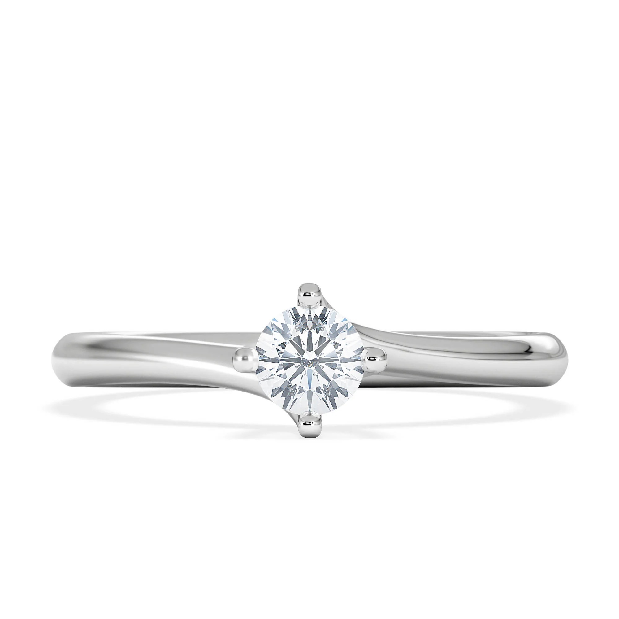 Lily Certified Lab Diamond Engagement Ring 0.25CT G/VS1 Platinum - Image 6
