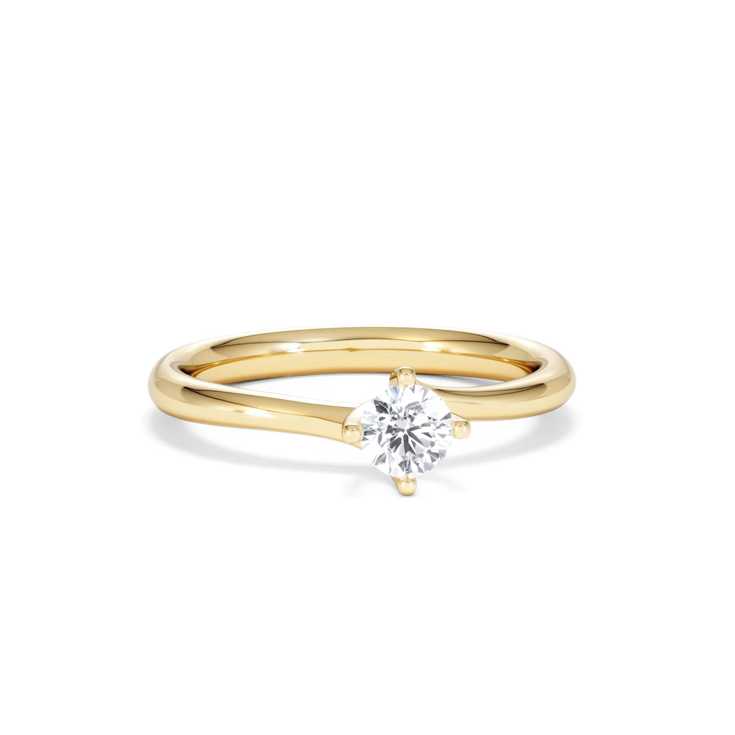 Lily Certified Lab Diamond Engagement Ring 0.33CT F/VS1 18K Gold - Image 10