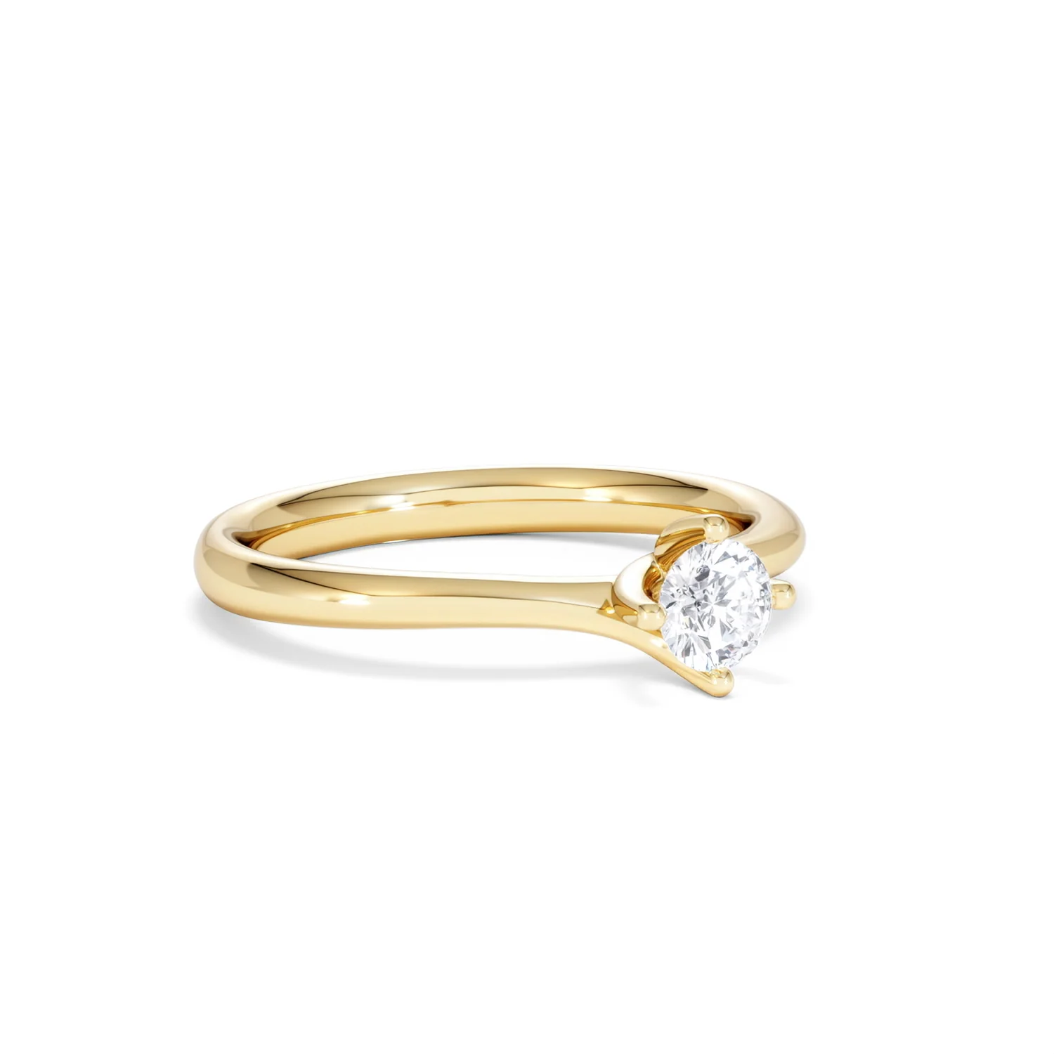 Lily Certified Lab Diamond Engagement Ring 0.33CT F/VS1 18K Gold - Image 15