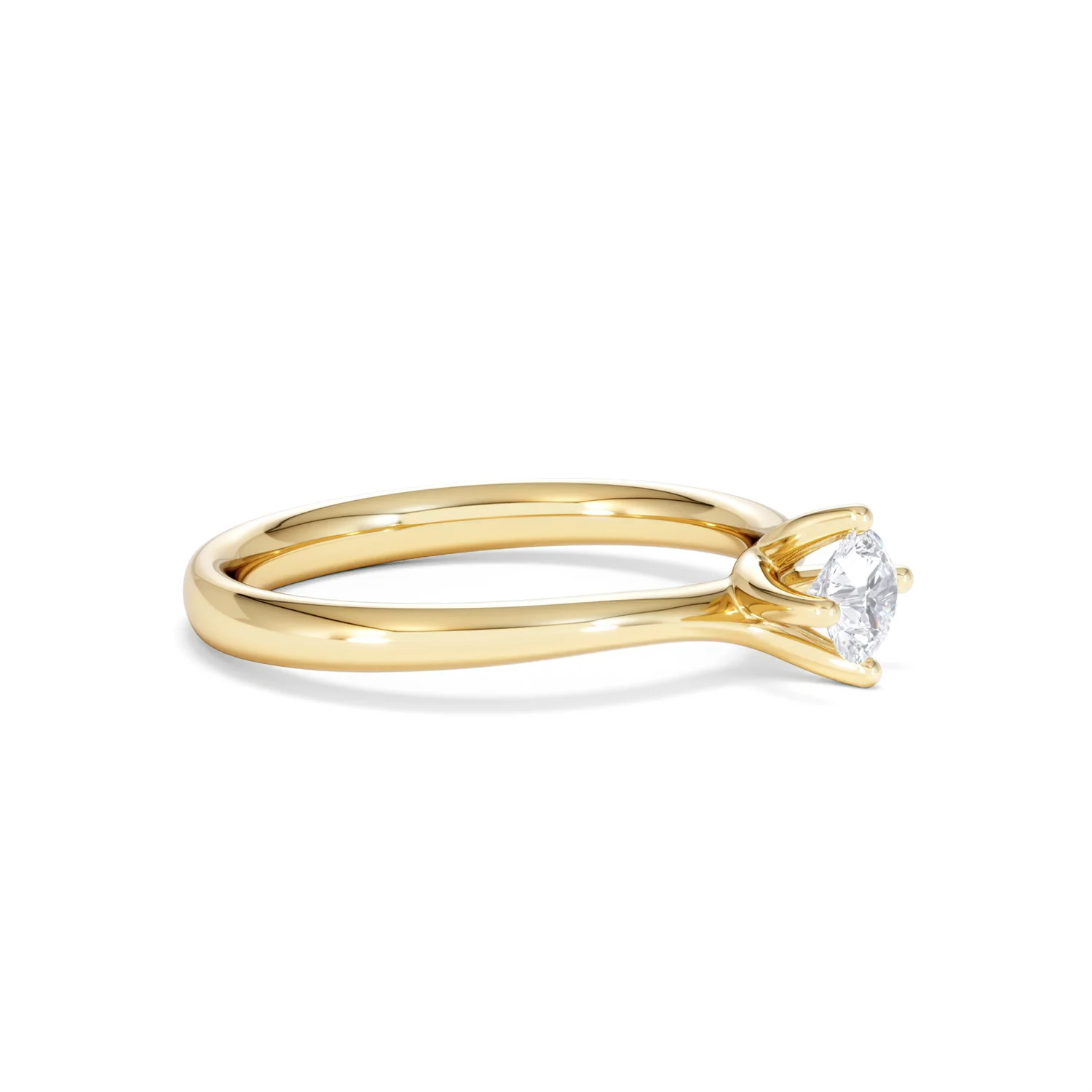 Lily Certified Lab Diamond Engagement Ring 0.33CT F/VS1 18K Gold - Image 21