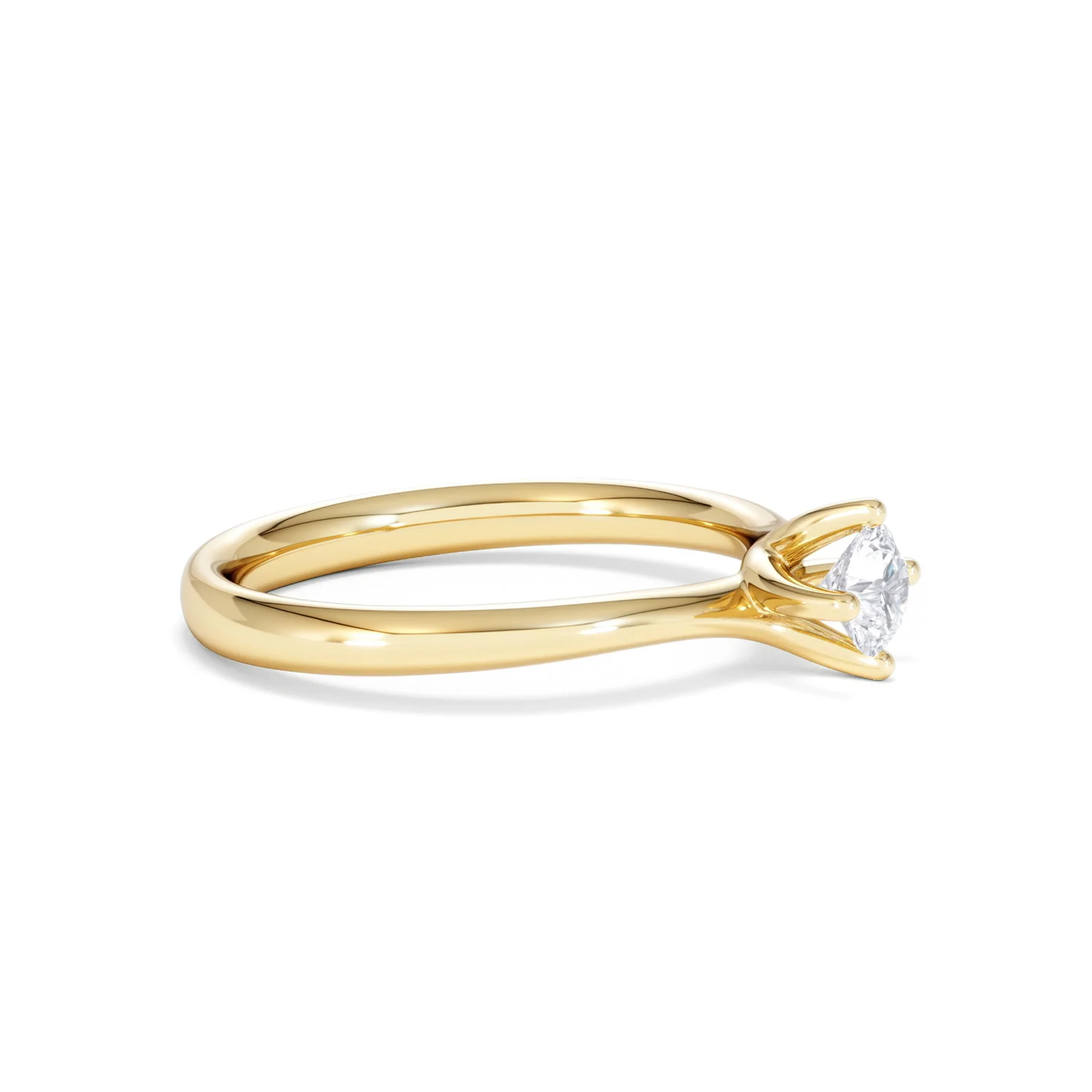 Lily Certified Lab Diamond Engagement Ring 0.33CT F/VS1 18K Gold - Image 22
