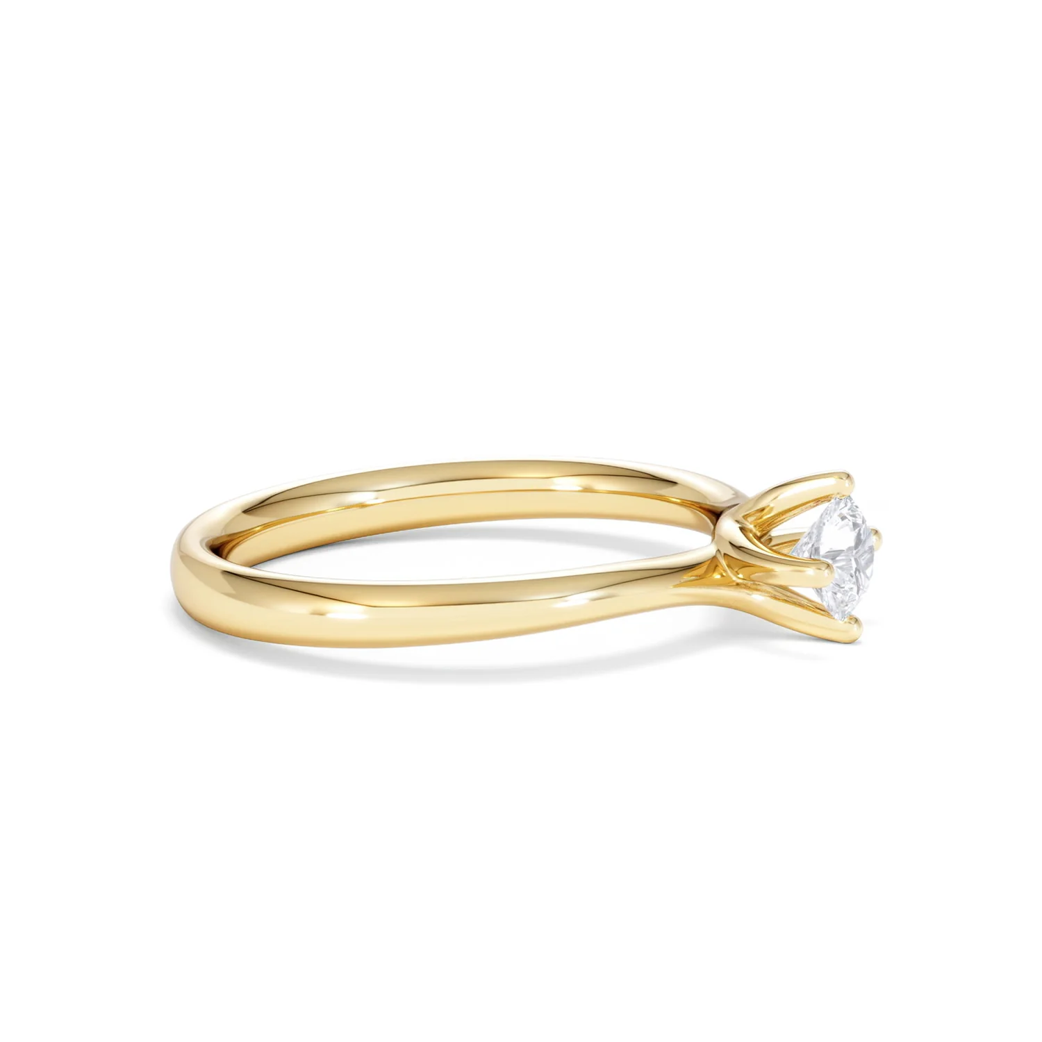 Lily Certified Lab Diamond Engagement Ring 0.33CT F/VS1 18K Gold - Image 23