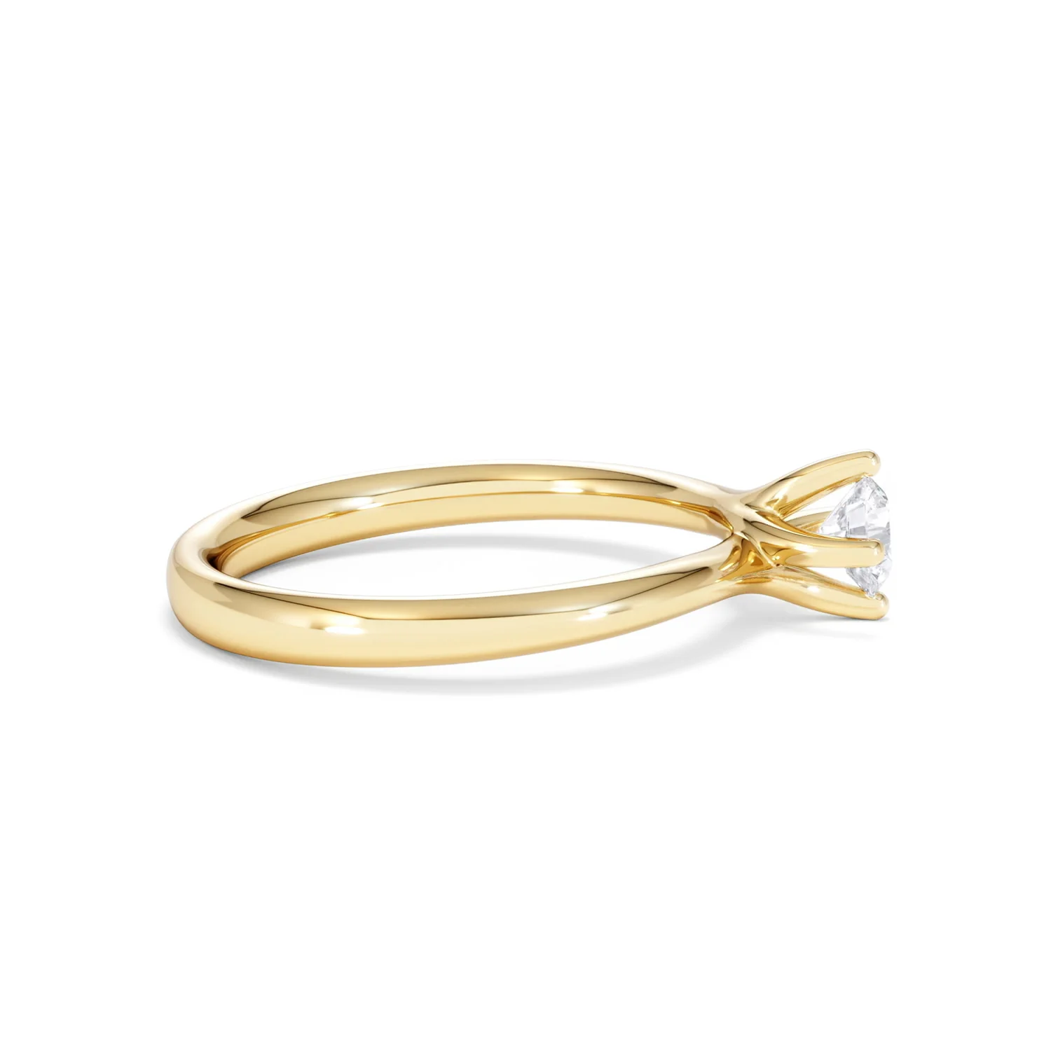 Lily Certified Lab Diamond Engagement Ring 0.33CT F/VS1 18K Gold - Image 27