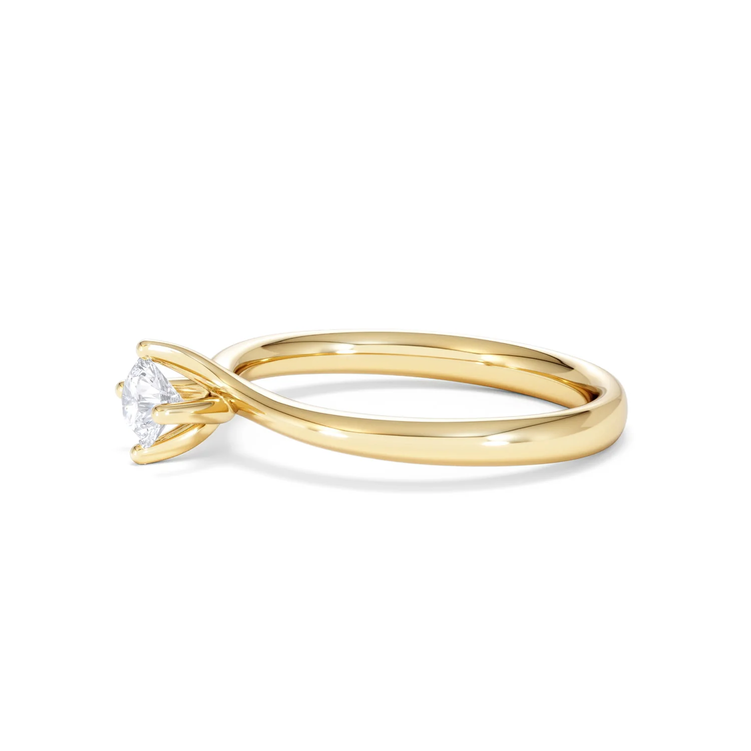 Lily Certified Lab Diamond Engagement Ring 0.33CT F/VS1 18K Gold - Image 73