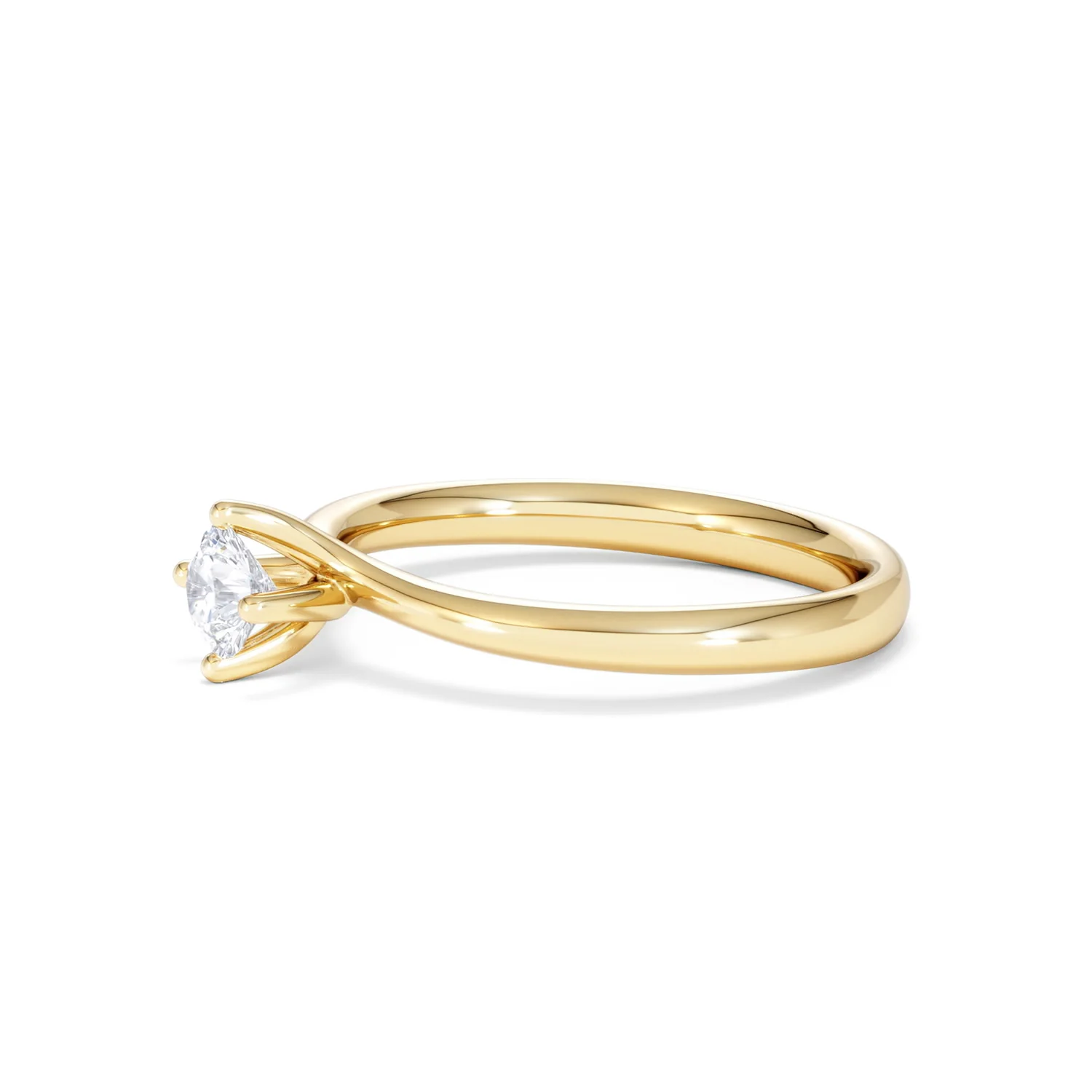 Lily Certified Lab Diamond Engagement Ring 0.33CT F/VS1 18K Gold - Image 74