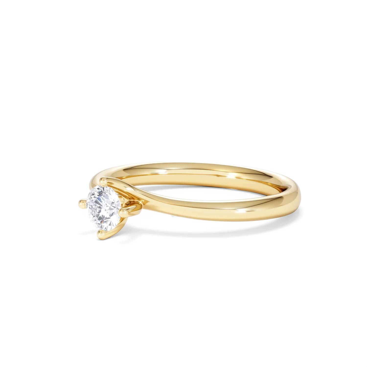 Lily Certified Lab Diamond Engagement Ring 0.33CT F/VS1 18K Gold - Image 79