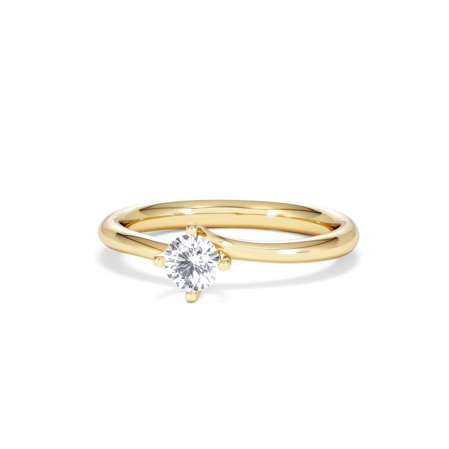 Lily Certified Lab Diamond Engagement Ring 0.33CT F/VS1 18K Gold - Image 85