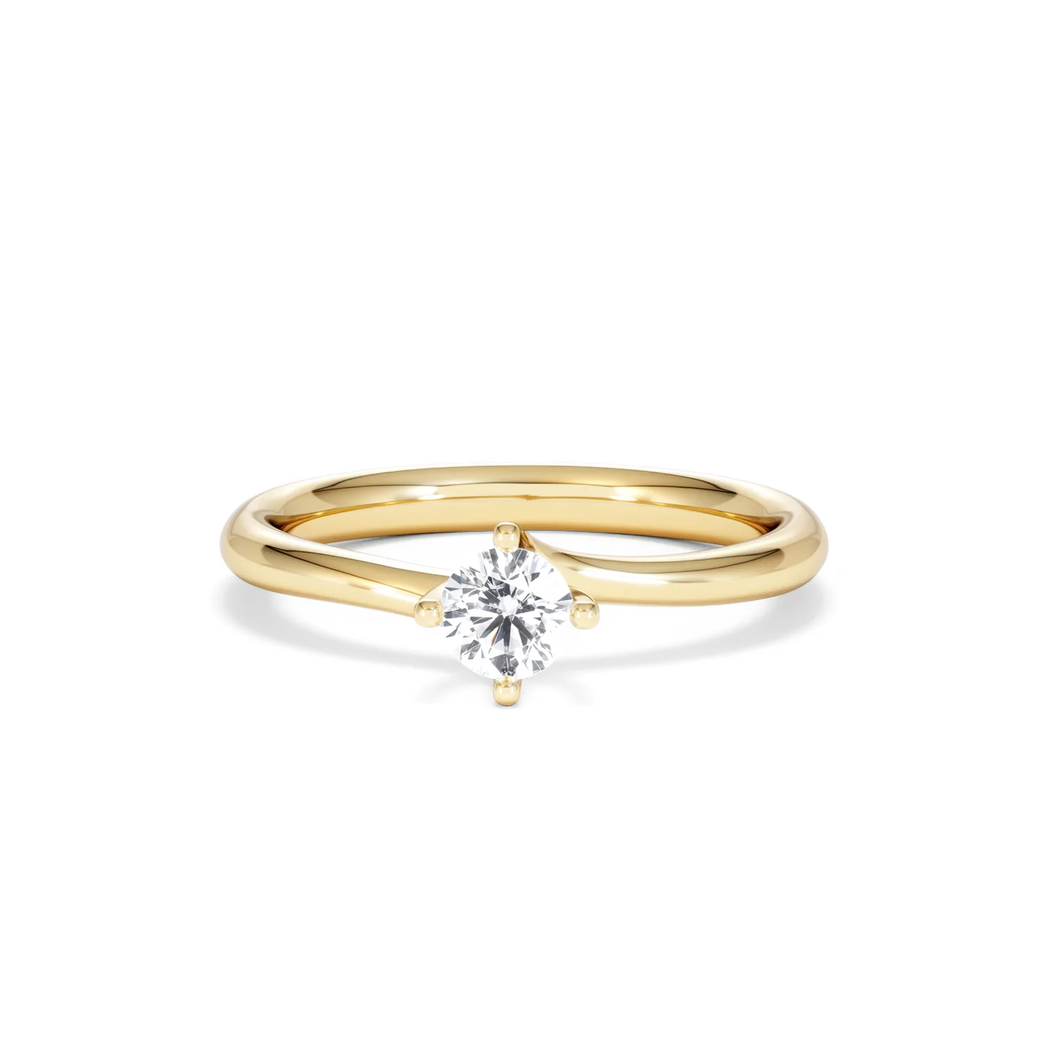 Lily Certified Lab Diamond Engagement Ring 0.33CT F/VS1 18K Gold - Image 87