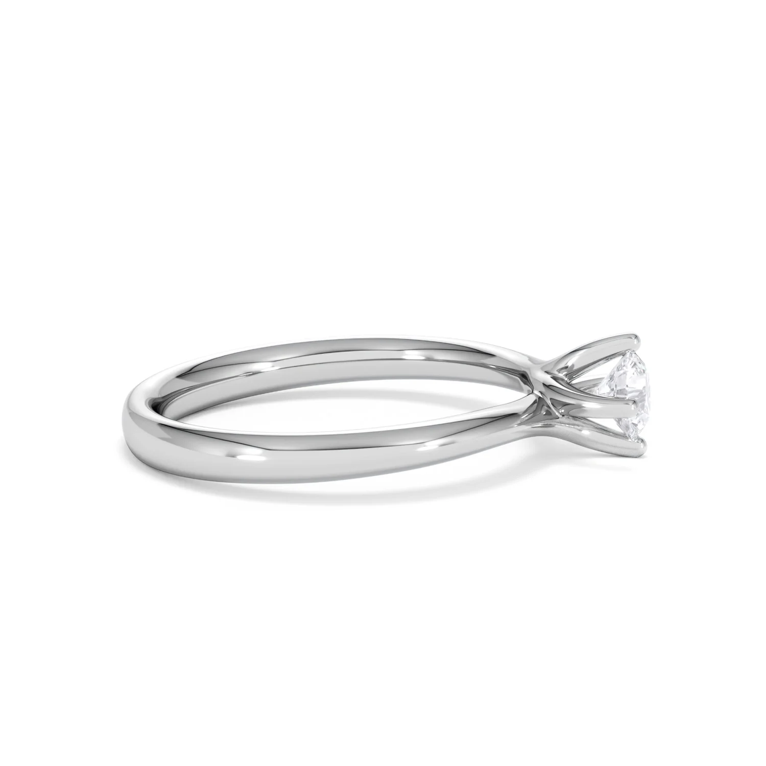 Lily Certified Lab Diamond Engagement Ring 0.33CT F/VS1 18K White Gold - Image 26