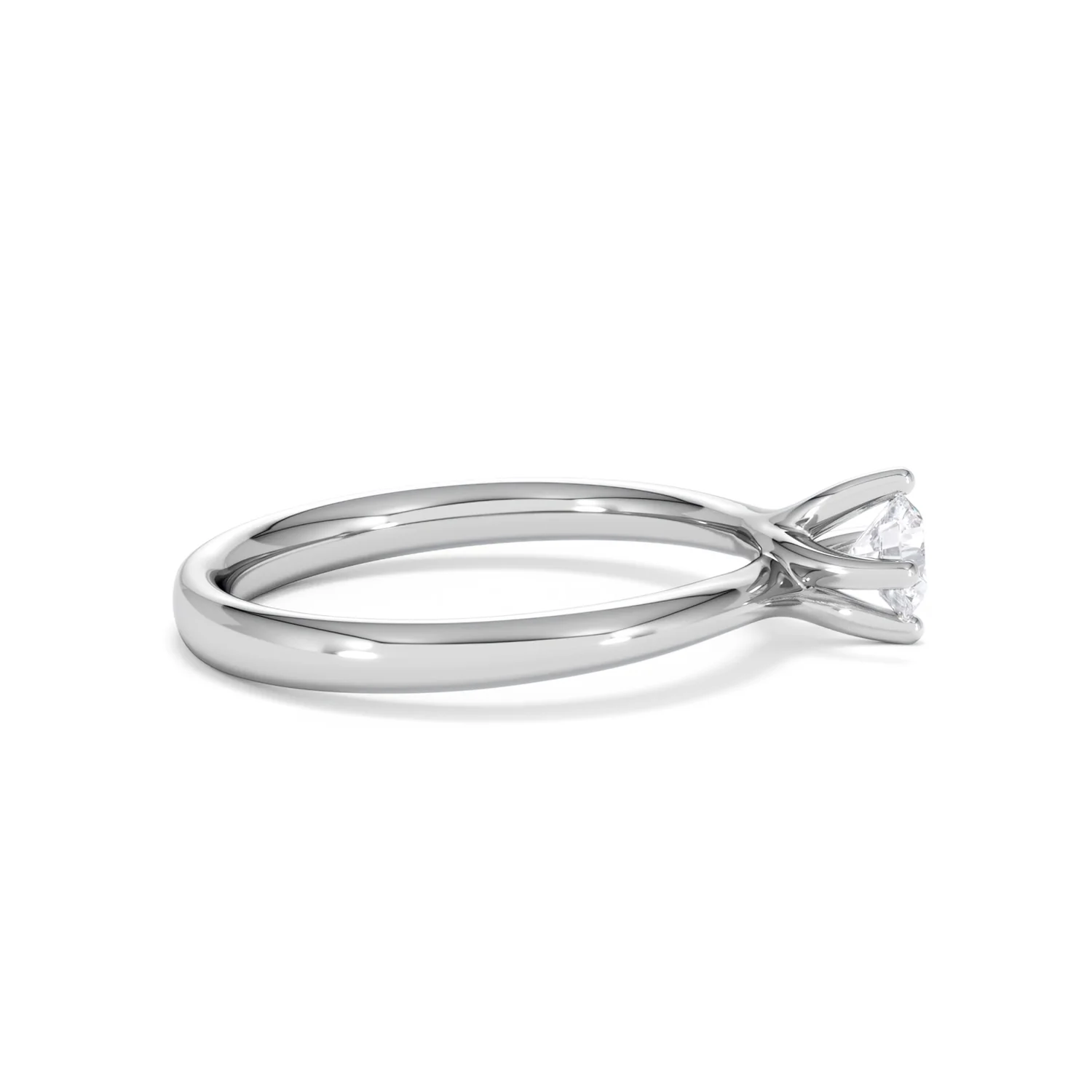 Lily Certified Lab Diamond Engagement Ring 0.33CT F/VS1 18K White Gold - Image 27