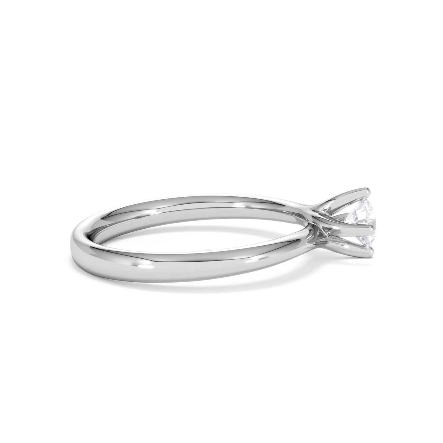 Lily Certified Lab Diamond Engagement Ring 0.33CT F/VS1 18K White Gold - Image 28
