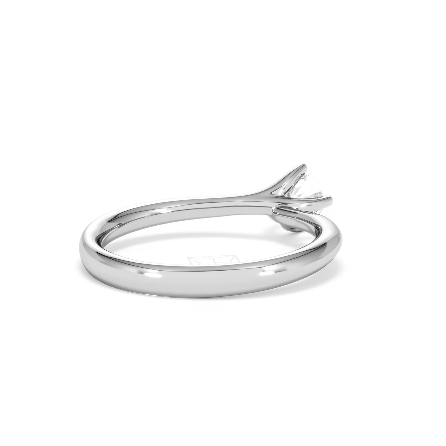 Lily Certified Lab Diamond Engagement Ring 0.33CT F/VS1 18K White Gold - Image 40
