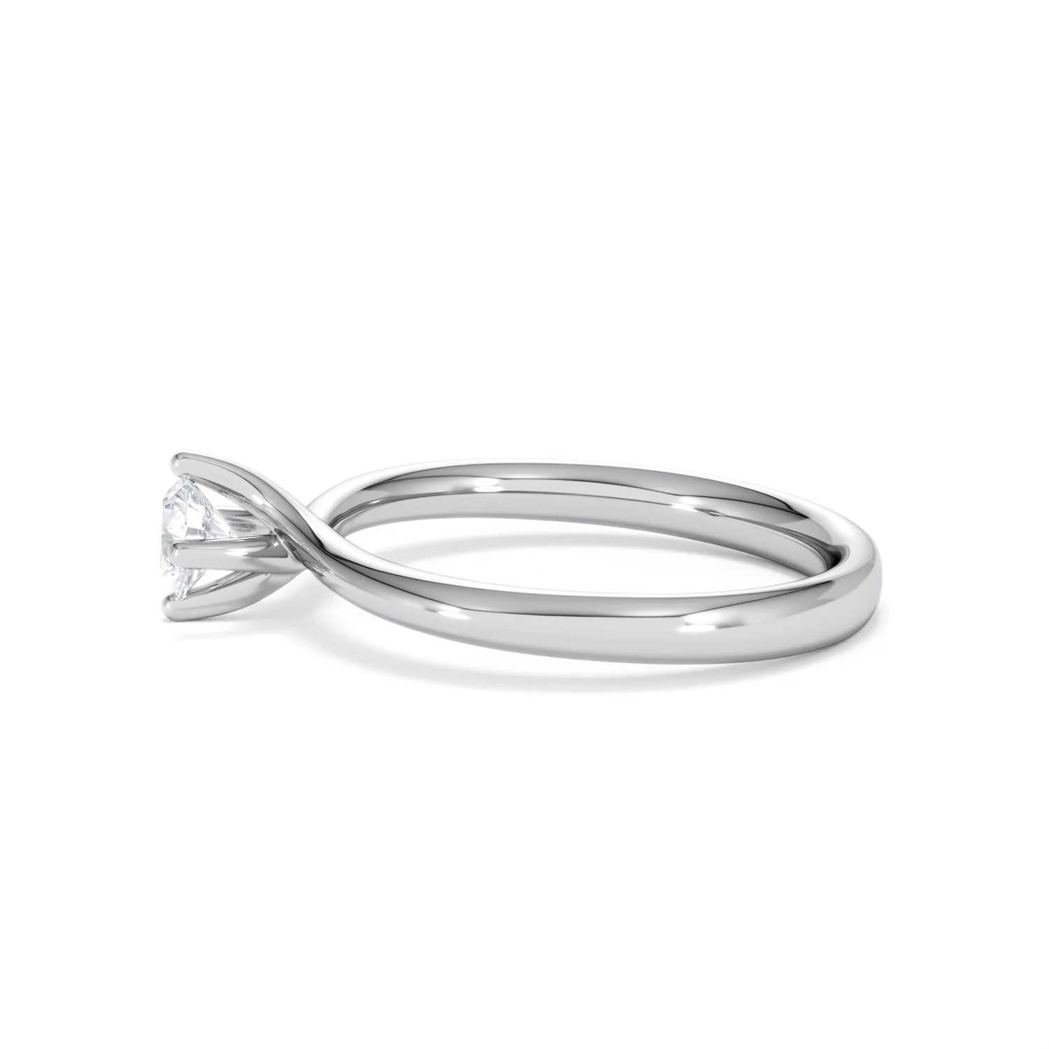 Lily Certified Lab Diamond Engagement Ring 0.33CT F/VS1 18K White Gold - Image 69