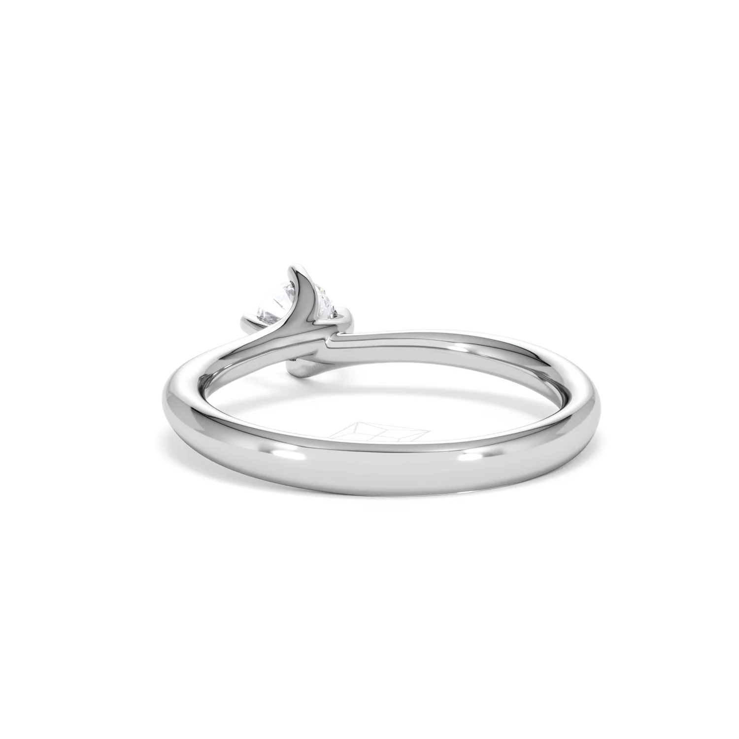 Lily Certified Lab Diamond Engagement Ring 0.33CT F/VS1 Platinum - Image 52