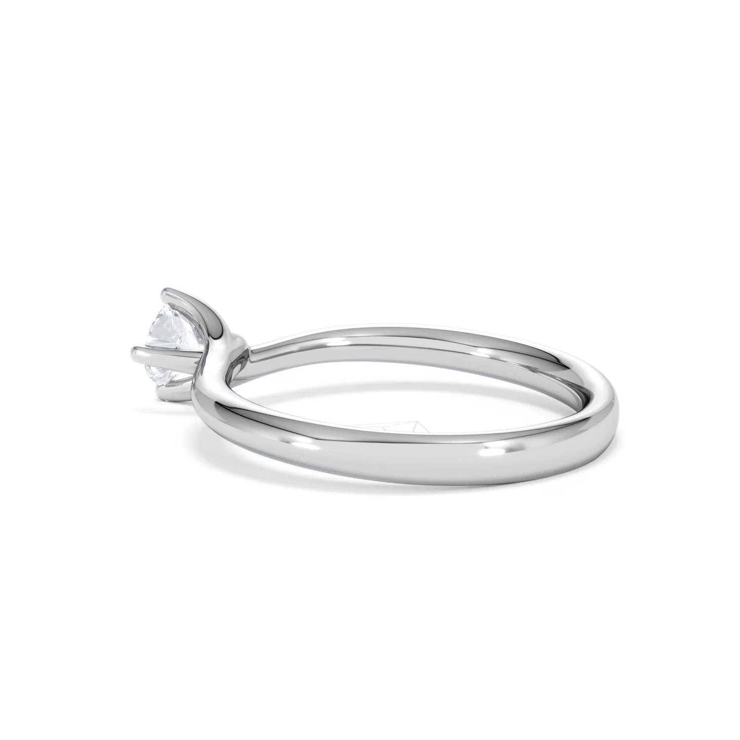 Lily Certified Lab Diamond Engagement Ring 0.33CT F/VS1 Platinum - Image 61