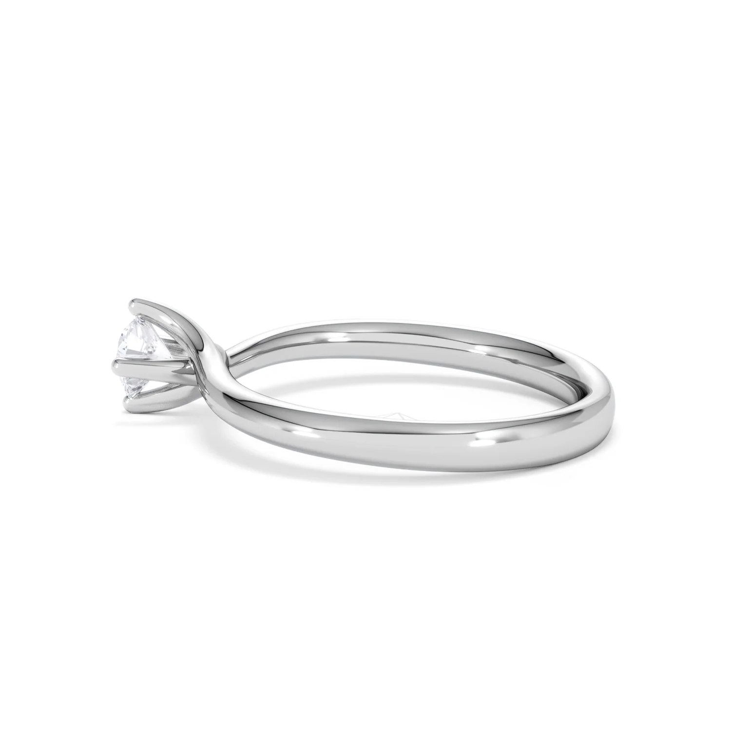 Lily Certified Lab Diamond Engagement Ring 0.33CT F/VS1 Platinum - Image 65