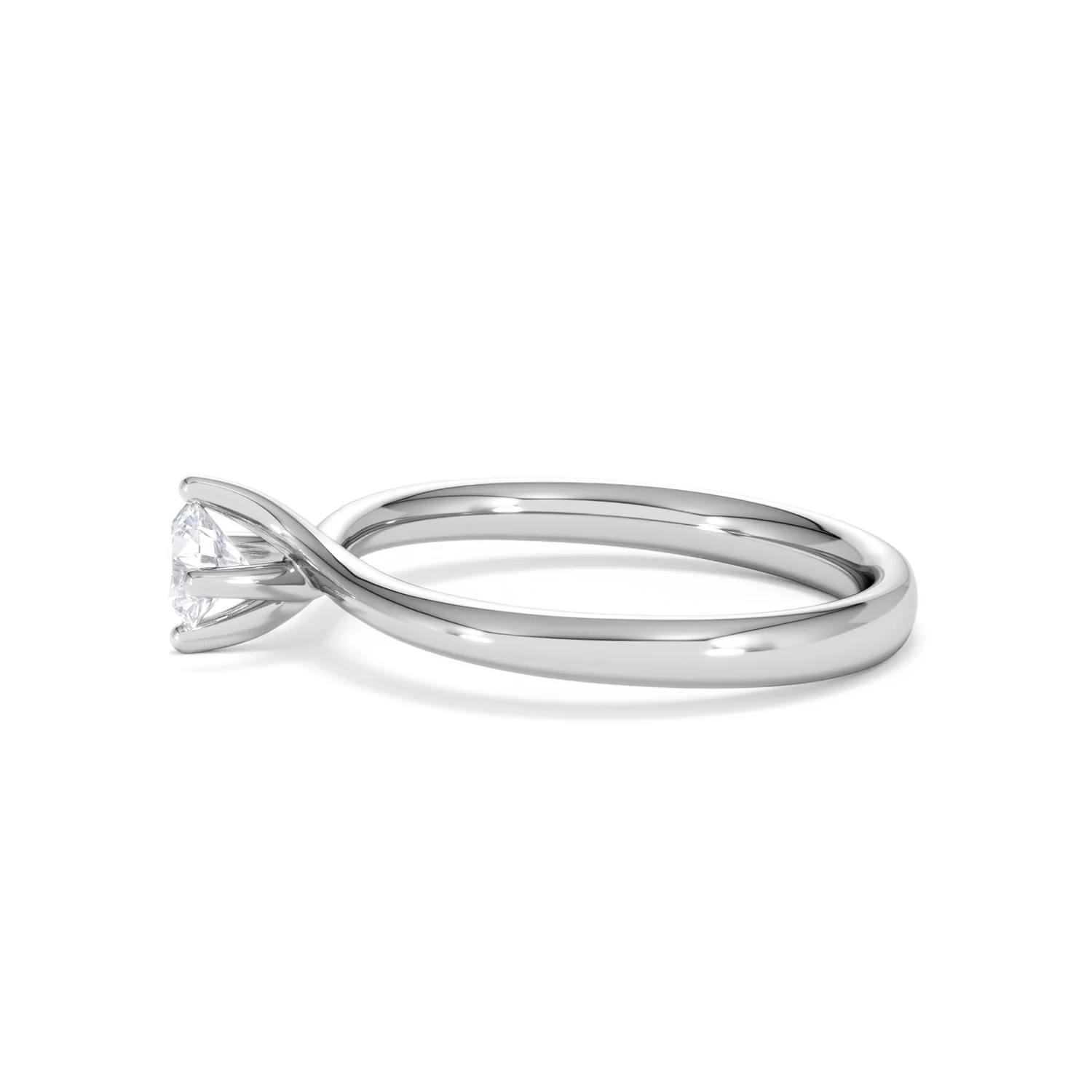 Lily Certified Lab Diamond Engagement Ring 0.33CT F/VS1 Platinum - Image 70
