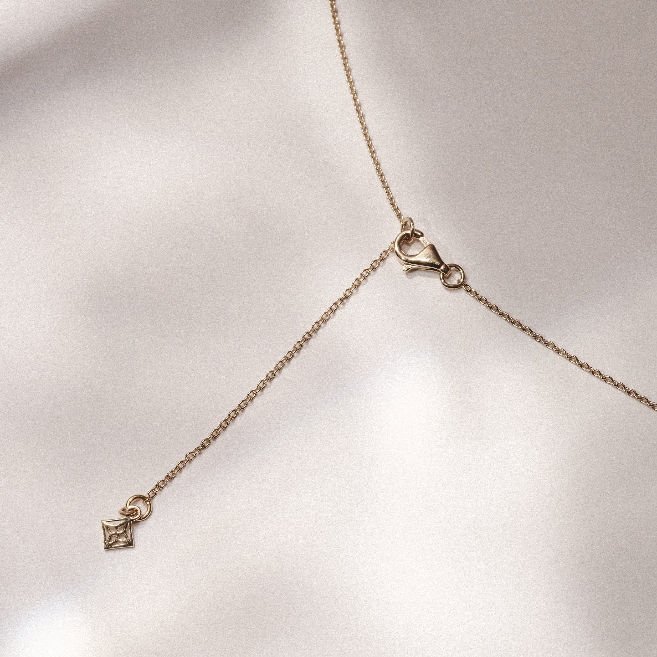 Love Letter Initial Z Lab Diamond Necklace set in 18K Gold Vermeil - Image 5