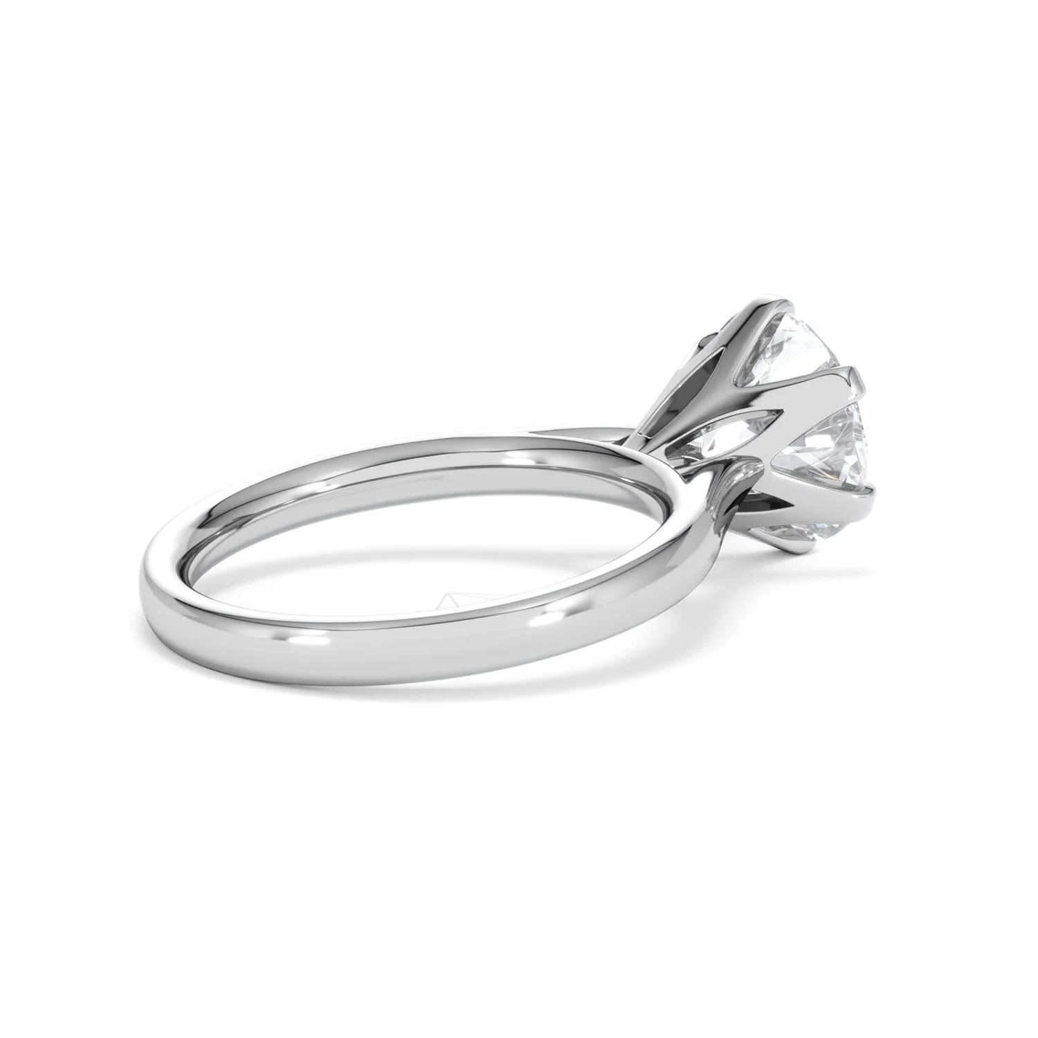 Low Set Chloe 3.00ct Lab Diamond Round Cut Engagement Ring in 18K White Gold G/VS1 - Image 38