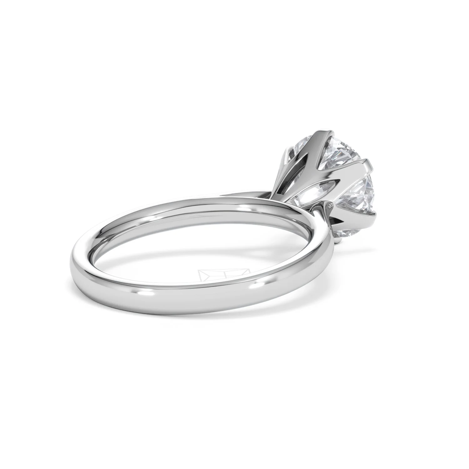 Low Set Chloe 3.00ct Lab Diamond Round Cut Engagement Ring in 18K White Gold G/VS1 - Image 41