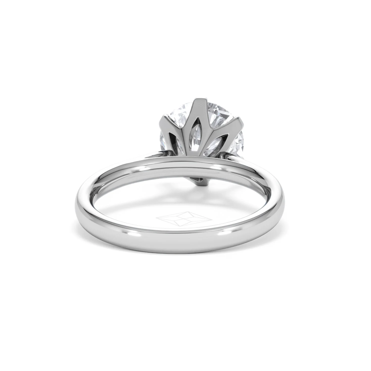 Low Set Chloe 3.00ct Lab Diamond Round Cut Engagement Ring in 18K White Gold G/VS1 - Image 48