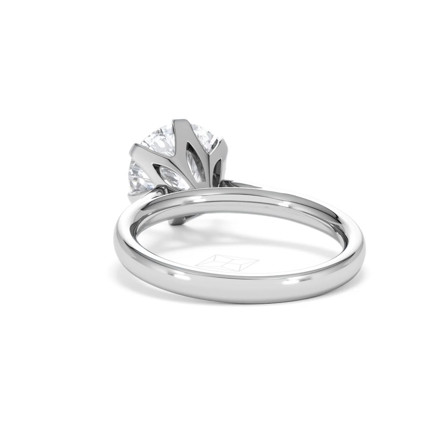 Low Set Chloe 3.00ct Lab Diamond Round Cut Engagement Ring in 18K White Gold G/VS1 - Image 54