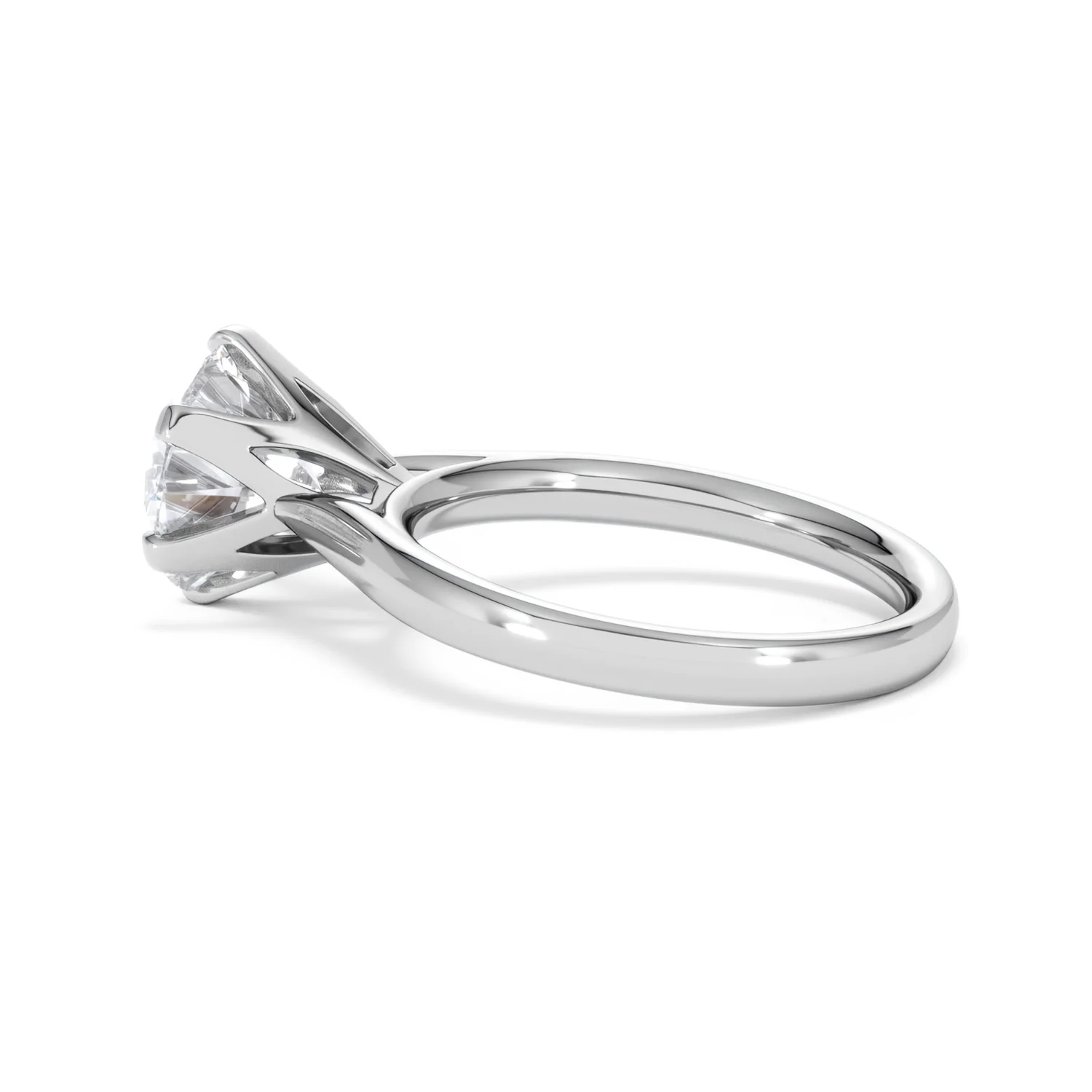 Low Set Chloe 3.00ct Lab Diamond Round Cut Engagement Ring in 18K White Gold G/VS1 - Image 65