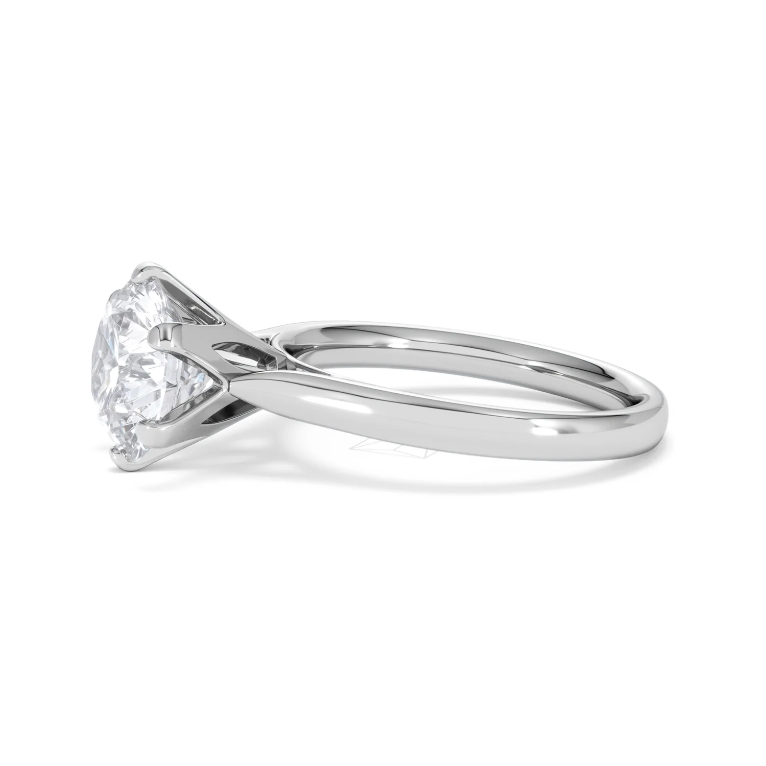 Low Set Chloe 3.00ct Lab Diamond Round Cut Engagement Ring in 18K White Gold G/VS1 - Image 74