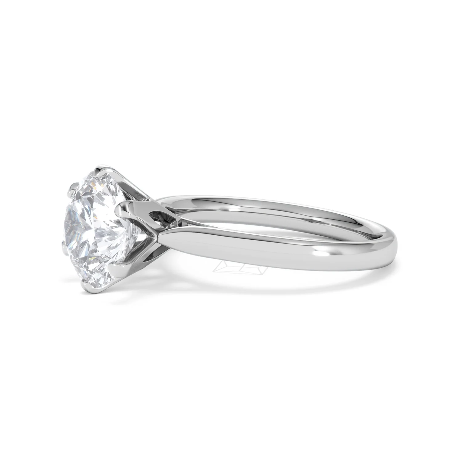 Low Set Chloe 3.00ct Lab Diamond Round Cut Engagement Ring in 18K White Gold G/VS1 - Image 77