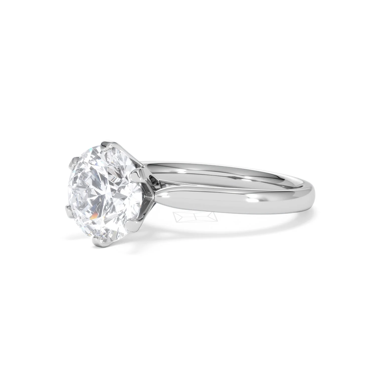 Low Set Chloe 3.00ct Lab Diamond Round Cut Engagement Ring in 18K White Gold G/VS1 - Image 81
