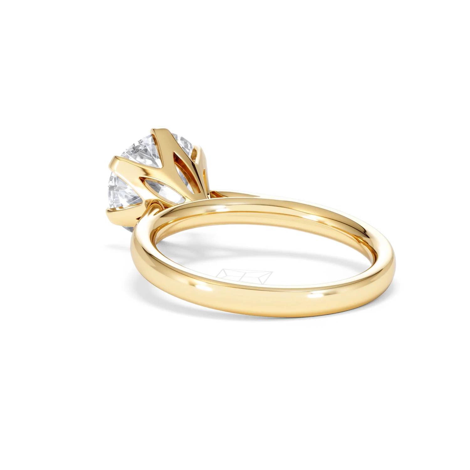 Low Set Chloe 3.00ct Lab Diamond Round Cut Engagement Ring in 18K Yellow Gold G/VS1 - Image 55