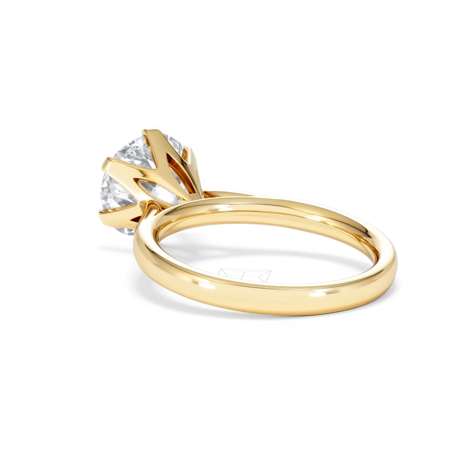 Low Set Chloe 3.00ct Lab Diamond Round Cut Engagement Ring in 18K Yellow Gold G/VS1 - Image 56