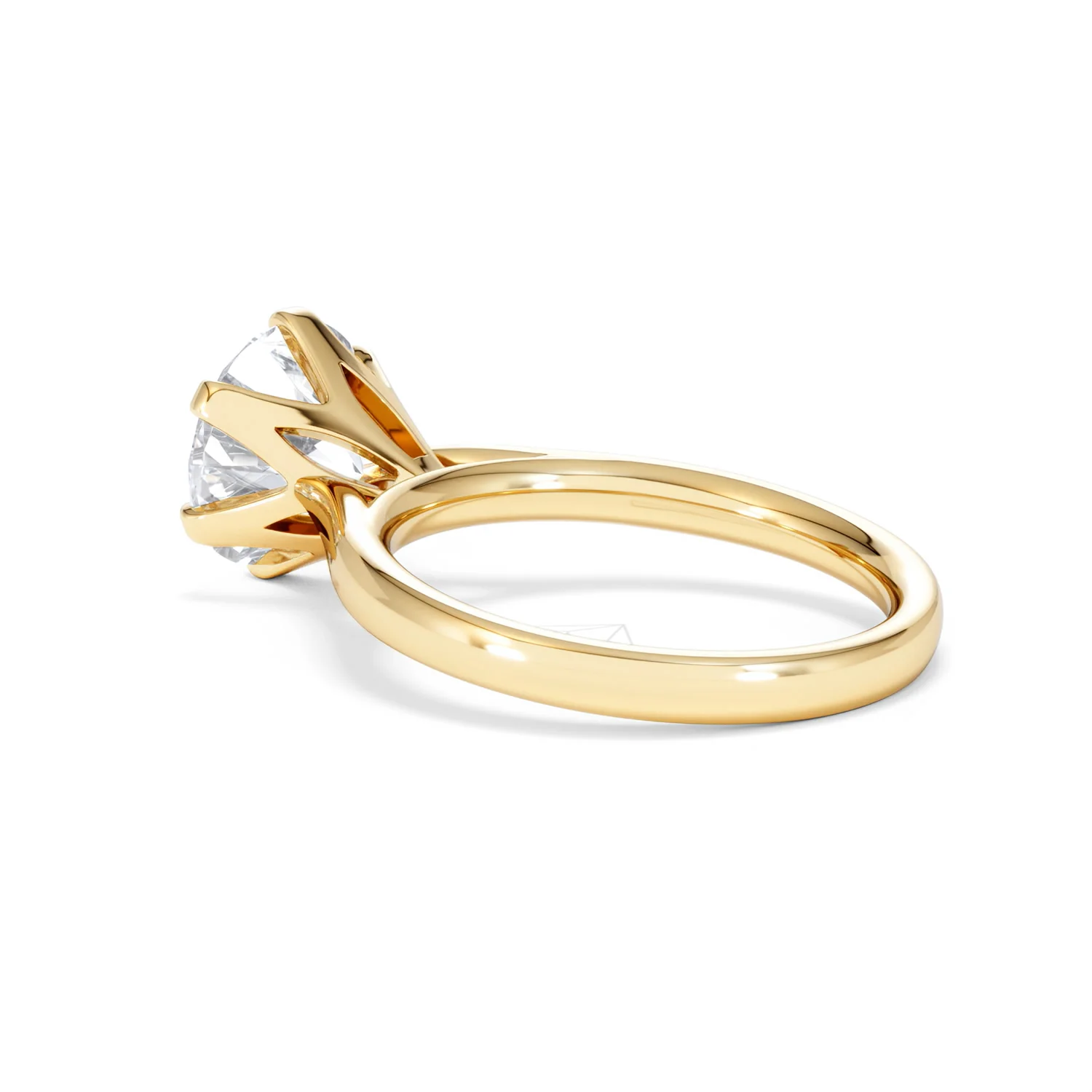 Low Set Chloe 3.00ct Lab Diamond Round Cut Engagement Ring in 18K Yellow Gold G/VS1 - Image 59
