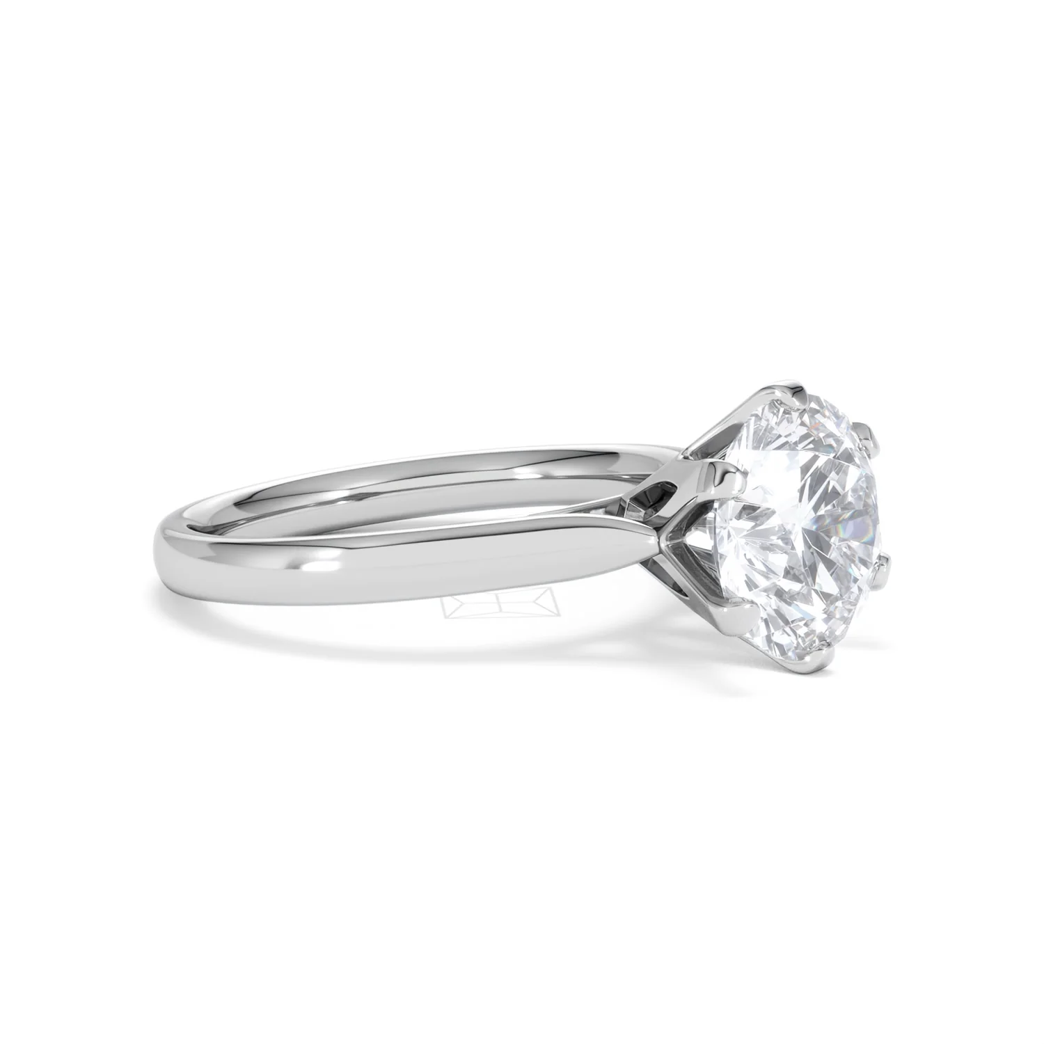 Low Set Chloe 3.00ct Lab Diamond Round Cut Engagement Ring in Platinum G/VS1 - Image 19