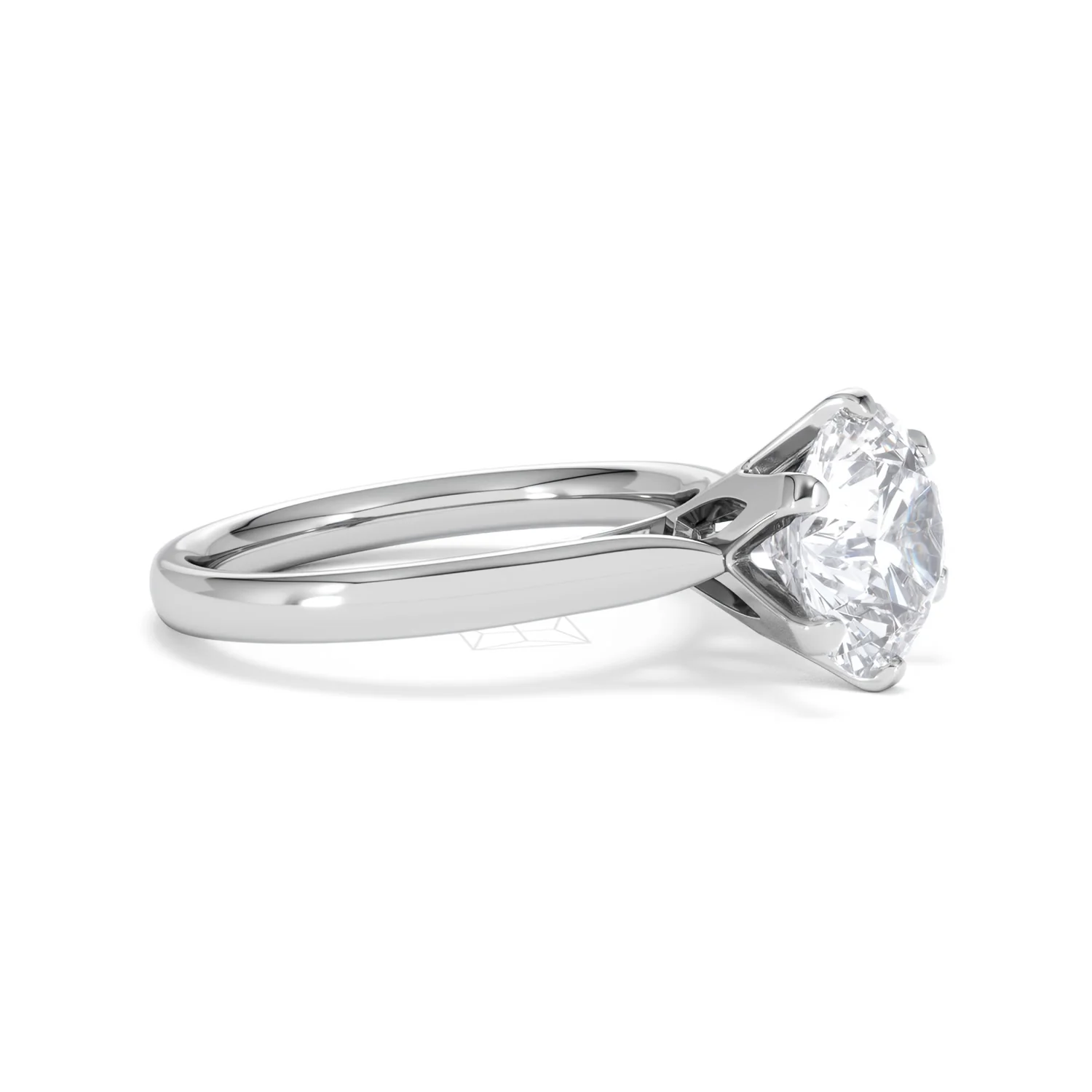 Low Set Chloe 3.00ct Lab Diamond Round Cut Engagement Ring in Platinum G/VS1 - Image 21