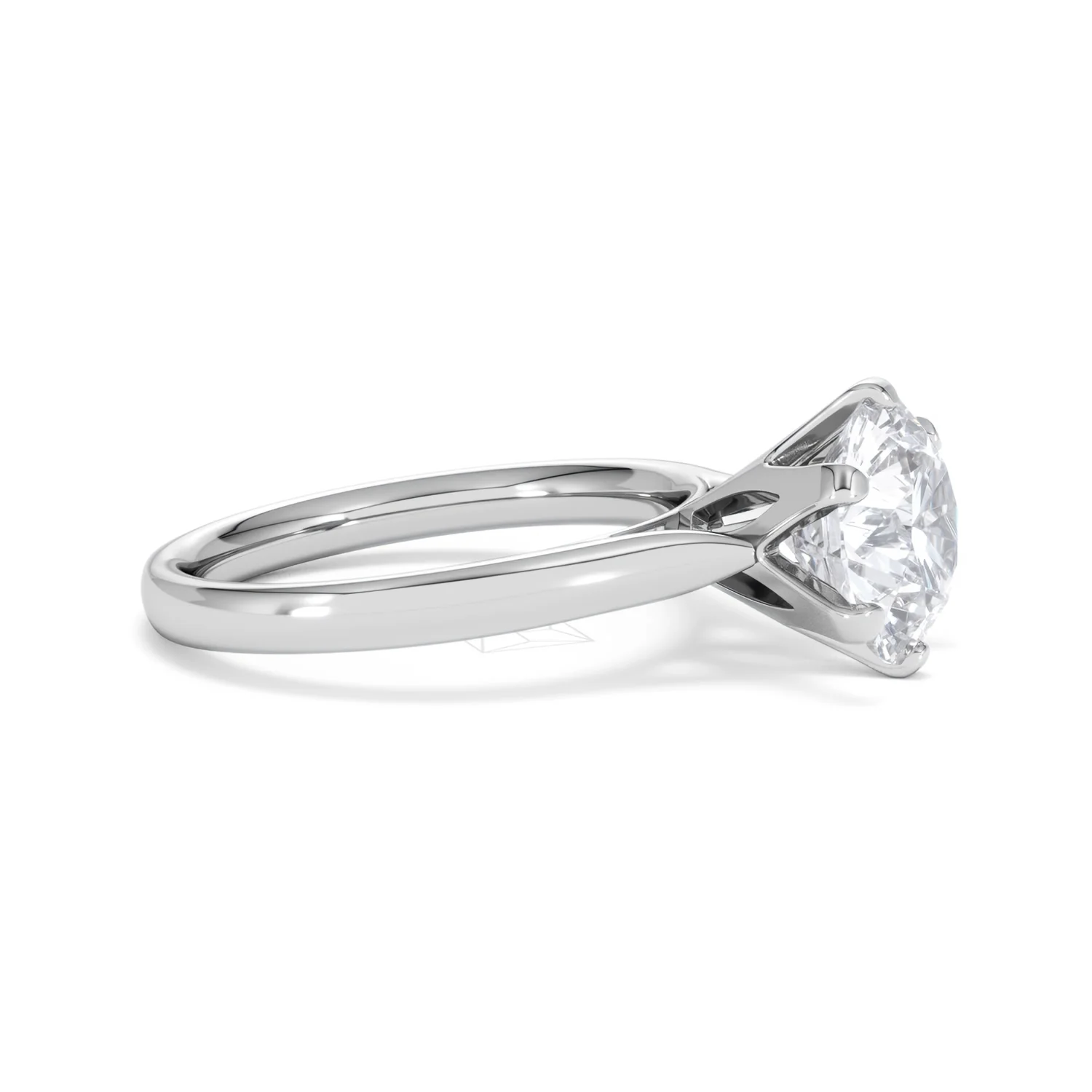 Low Set Chloe 3.00ct Lab Diamond Round Cut Engagement Ring in Platinum G/VS1 - Image 23