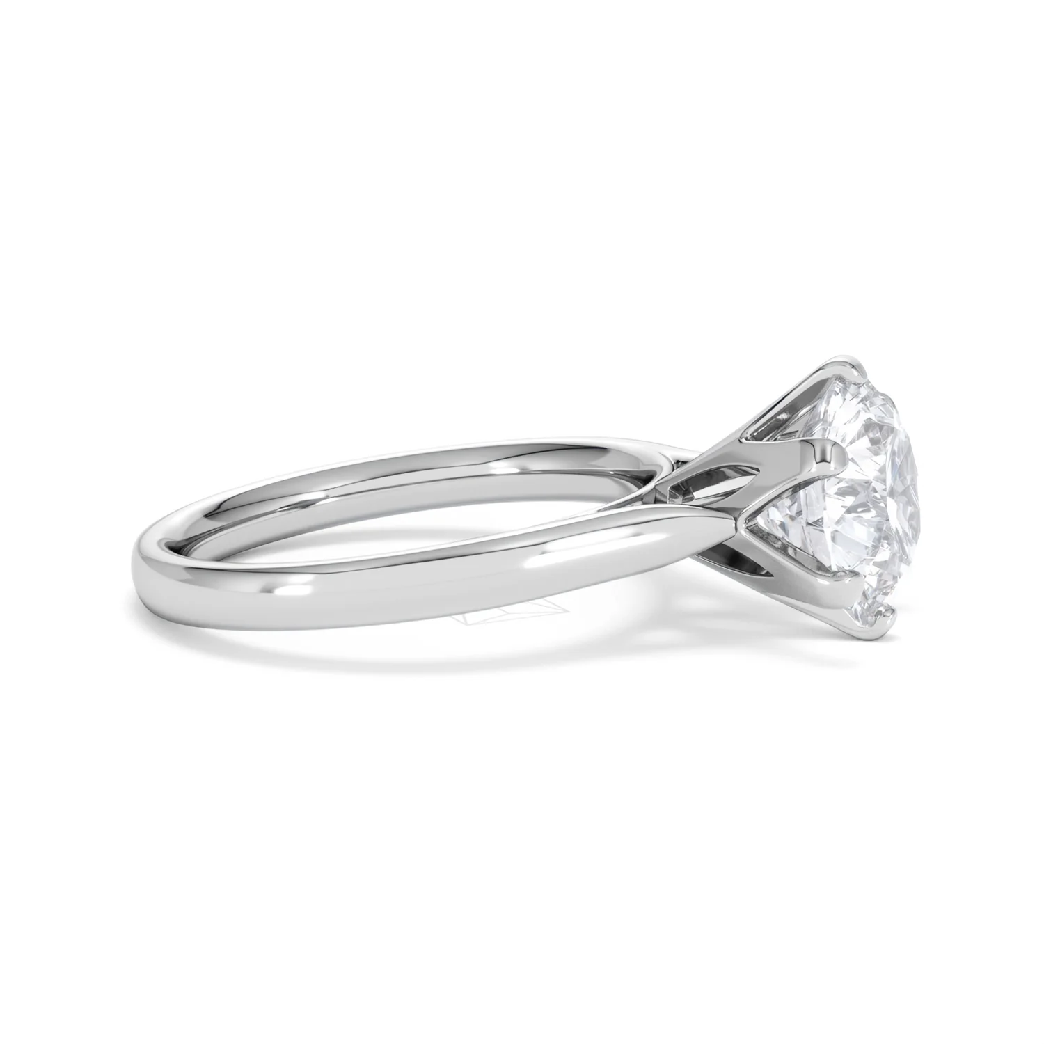 Low Set Chloe 3.00ct Lab Diamond Round Cut Engagement Ring in Platinum G/VS1 - Image 24