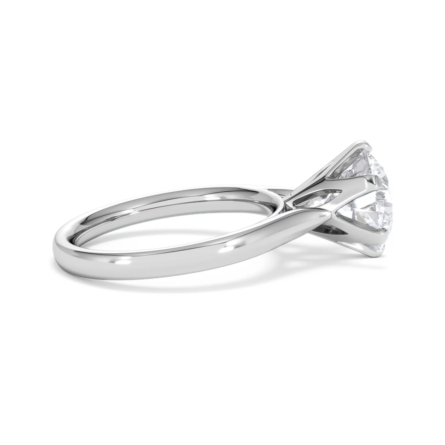 Low Set Chloe 3.00ct Lab Diamond Round Cut Engagement Ring in Platinum G/VS1 - Image 29