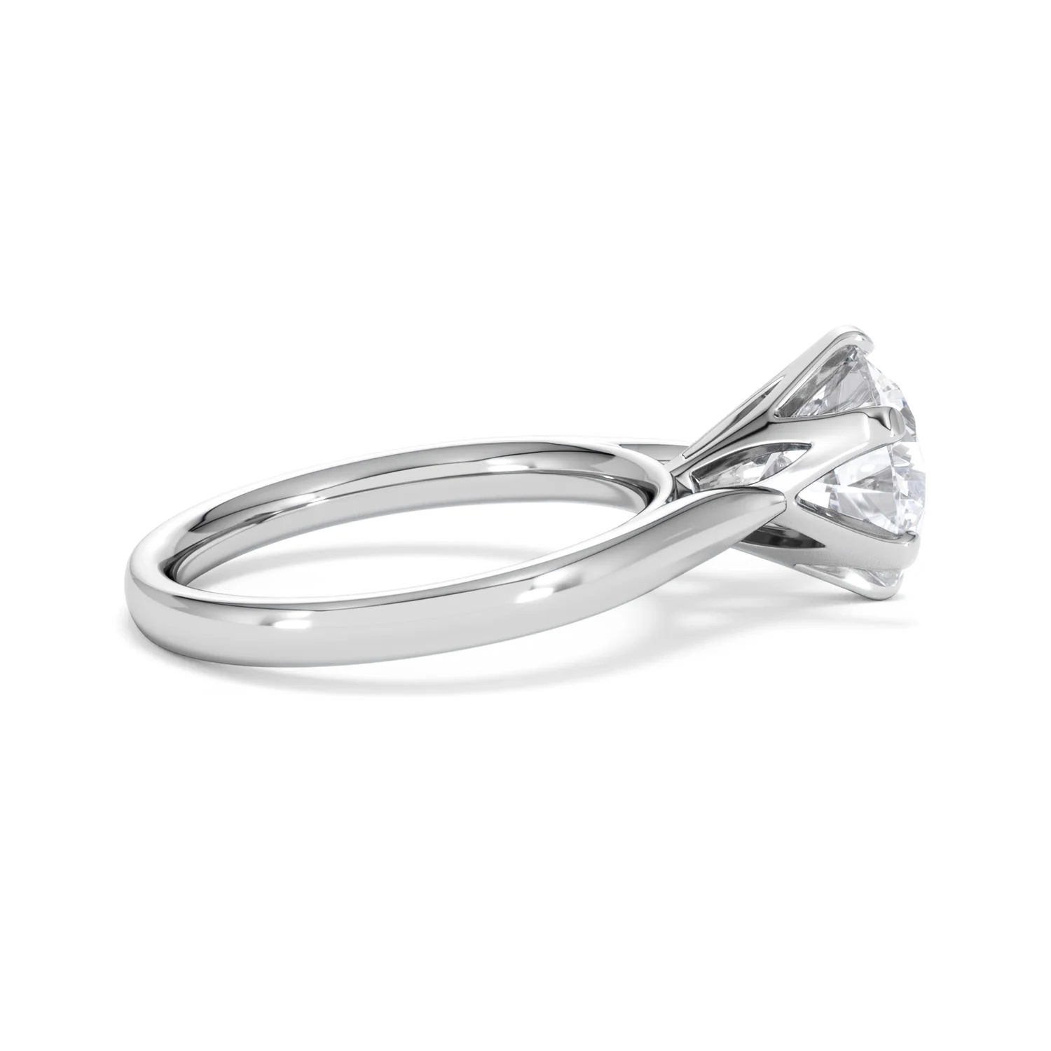 Low Set Chloe 3.00ct Lab Diamond Round Cut Engagement Ring in Platinum G/VS1 - Image 30