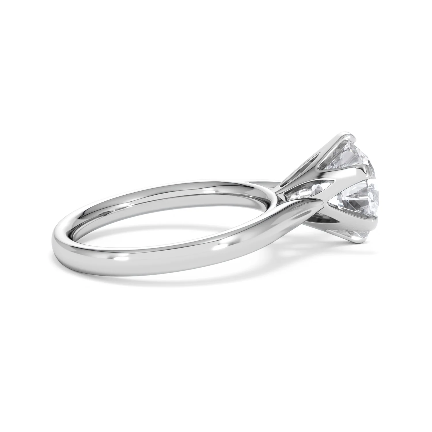 Low Set Chloe 3.00ct Lab Diamond Round Cut Engagement Ring in Platinum G/VS1 - Image 31