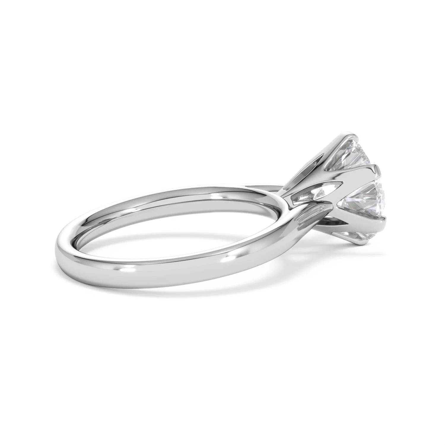 Low Set Chloe 3.00ct Lab Diamond Round Cut Engagement Ring in Platinum G/VS1 - Image 33