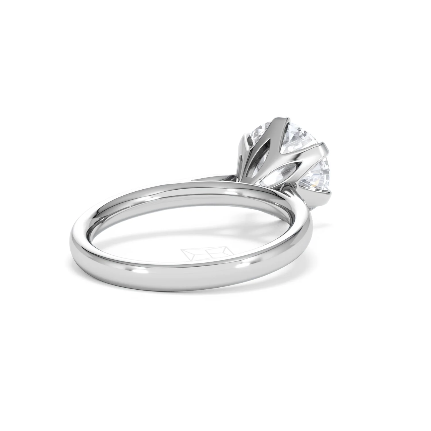 Low Set Chloe 3.00ct Lab Diamond Round Cut Engagement Ring in Platinum G/VS1 - Image 41