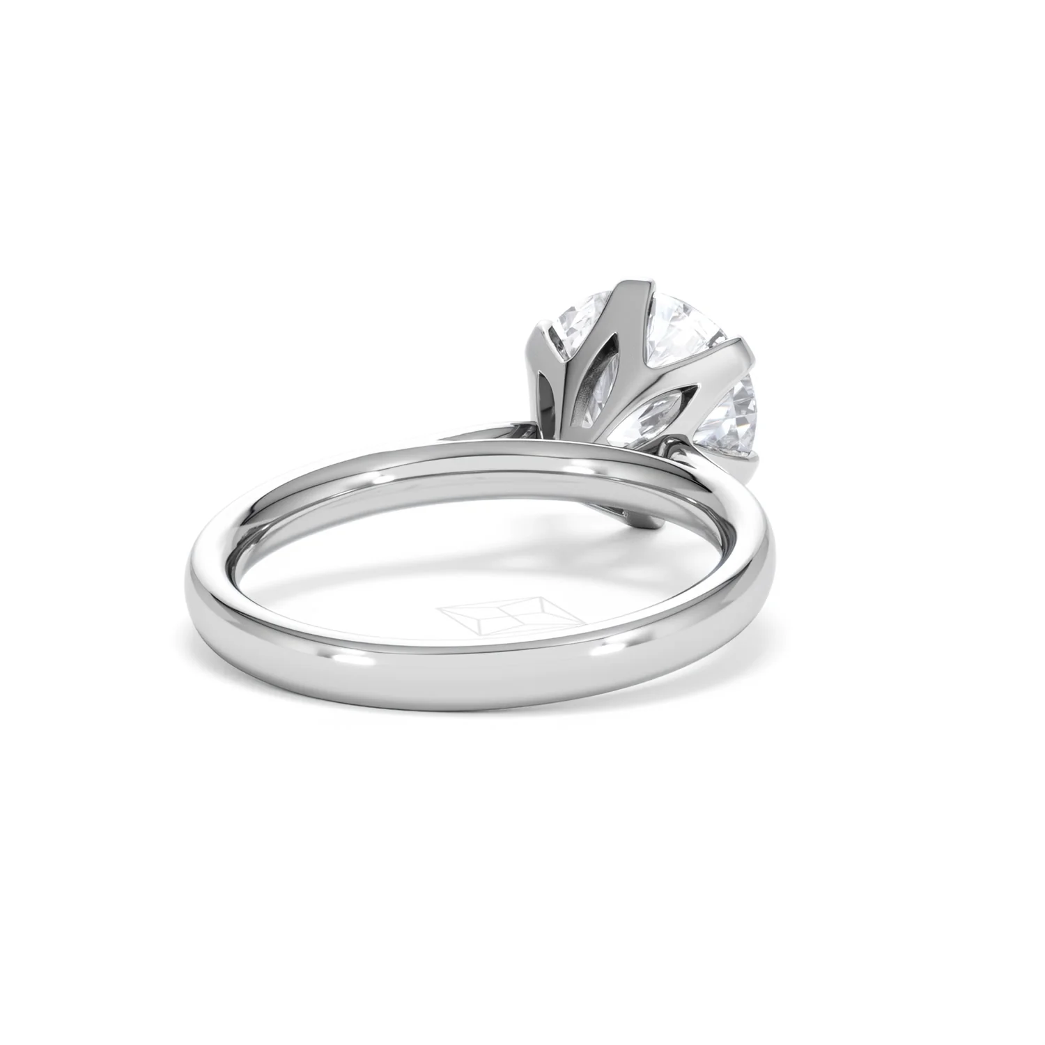 Low Set Chloe 3.00ct Lab Diamond Round Cut Engagement Ring in Platinum G/VS1 - Image 43