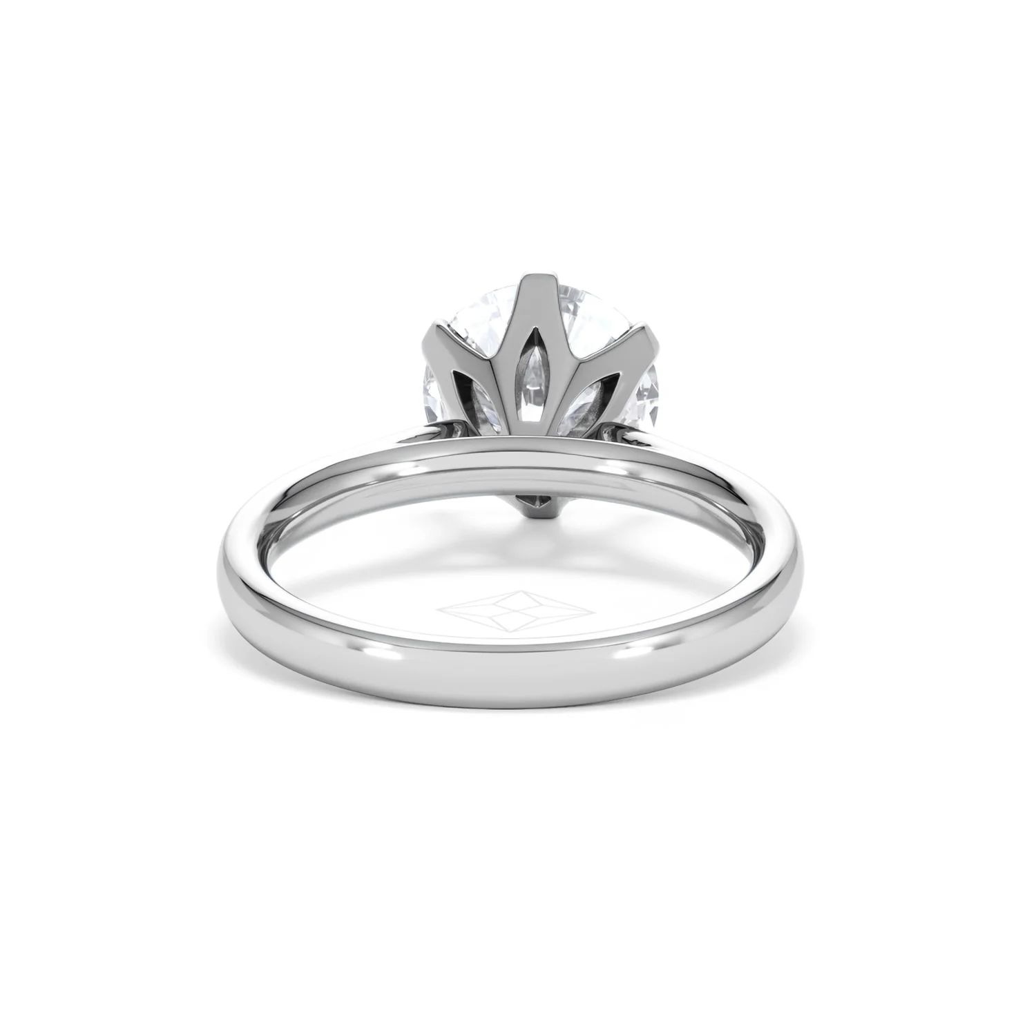 Low Set Chloe 3.00ct Lab Diamond Round Cut Engagement Ring in Platinum G/VS1 - Image 47